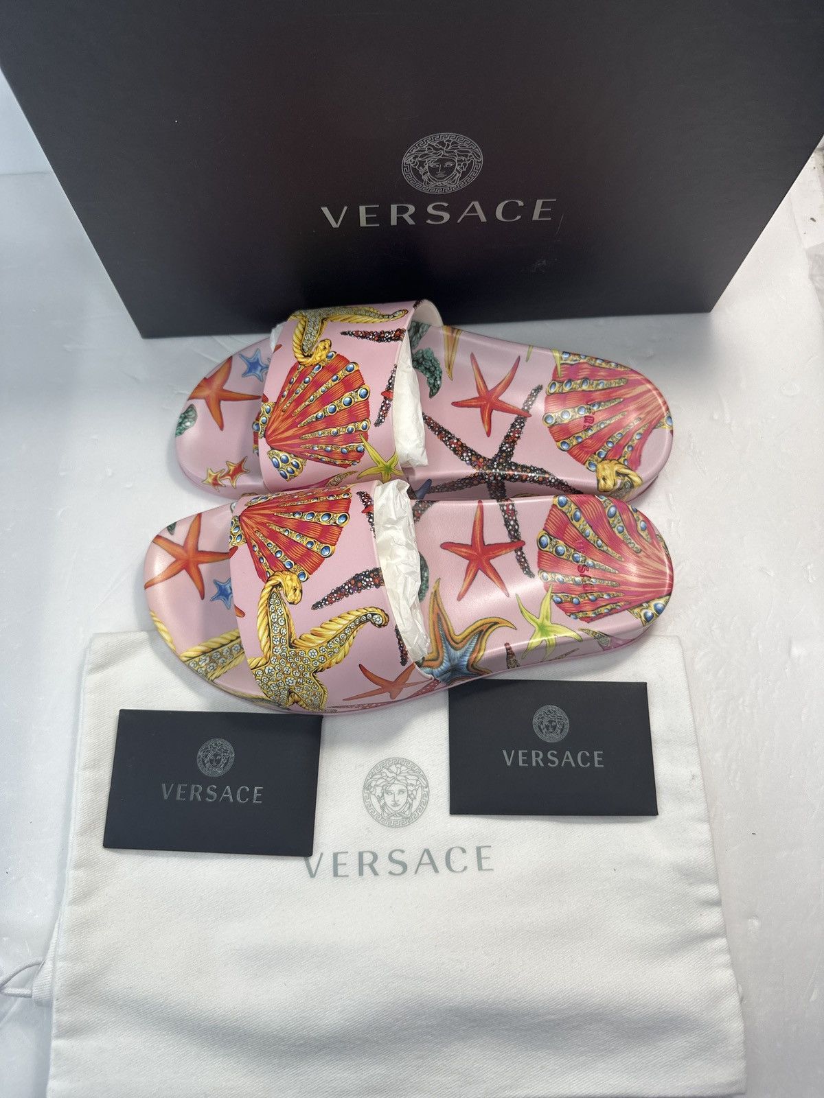 Versace Versace Trésor de la Mer Slide Sandal (Women) Size US 6 / IT 36 - 3 Thumbnail