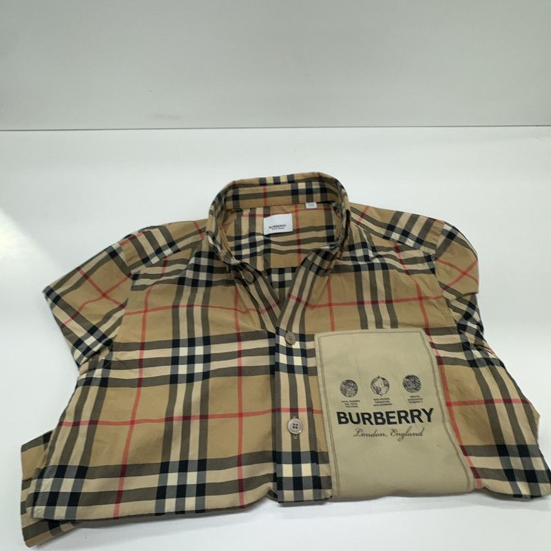 Burberry Plaid Long Sleeve Button-Down Shirt 0079