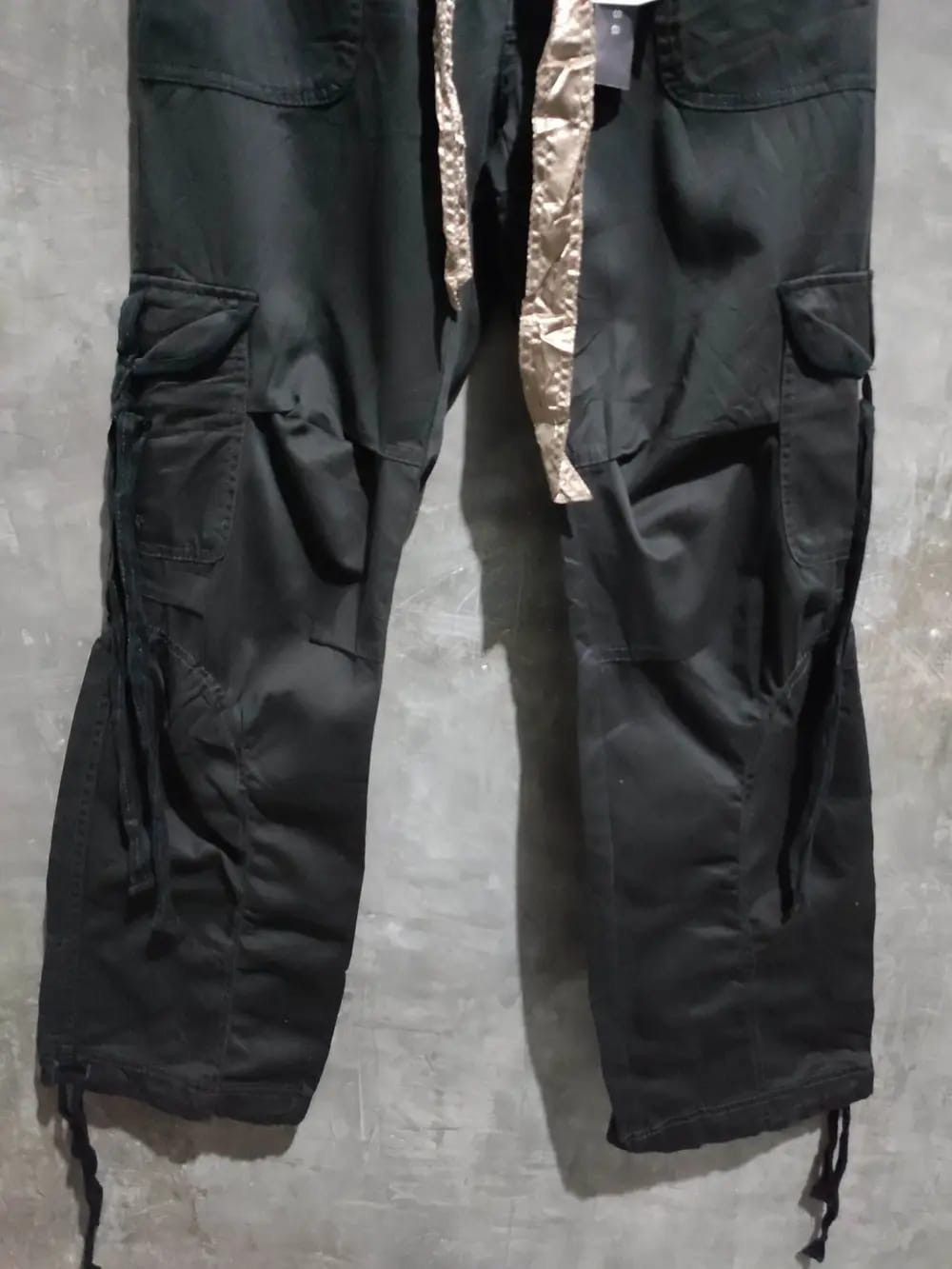 Japanese Brand Mari Posa Black Cargo Pants Size US 30 / EU 46 - 3 Thumbnail