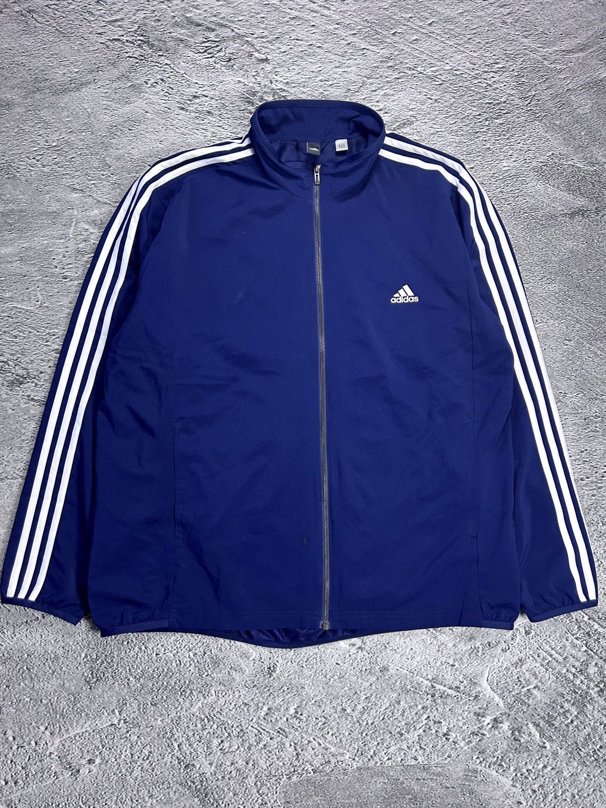 Adidas Adidas track suit vintage navy blue nylon track pants drill Size US XXL / EU 58 / 5 - 2 Thumbnail