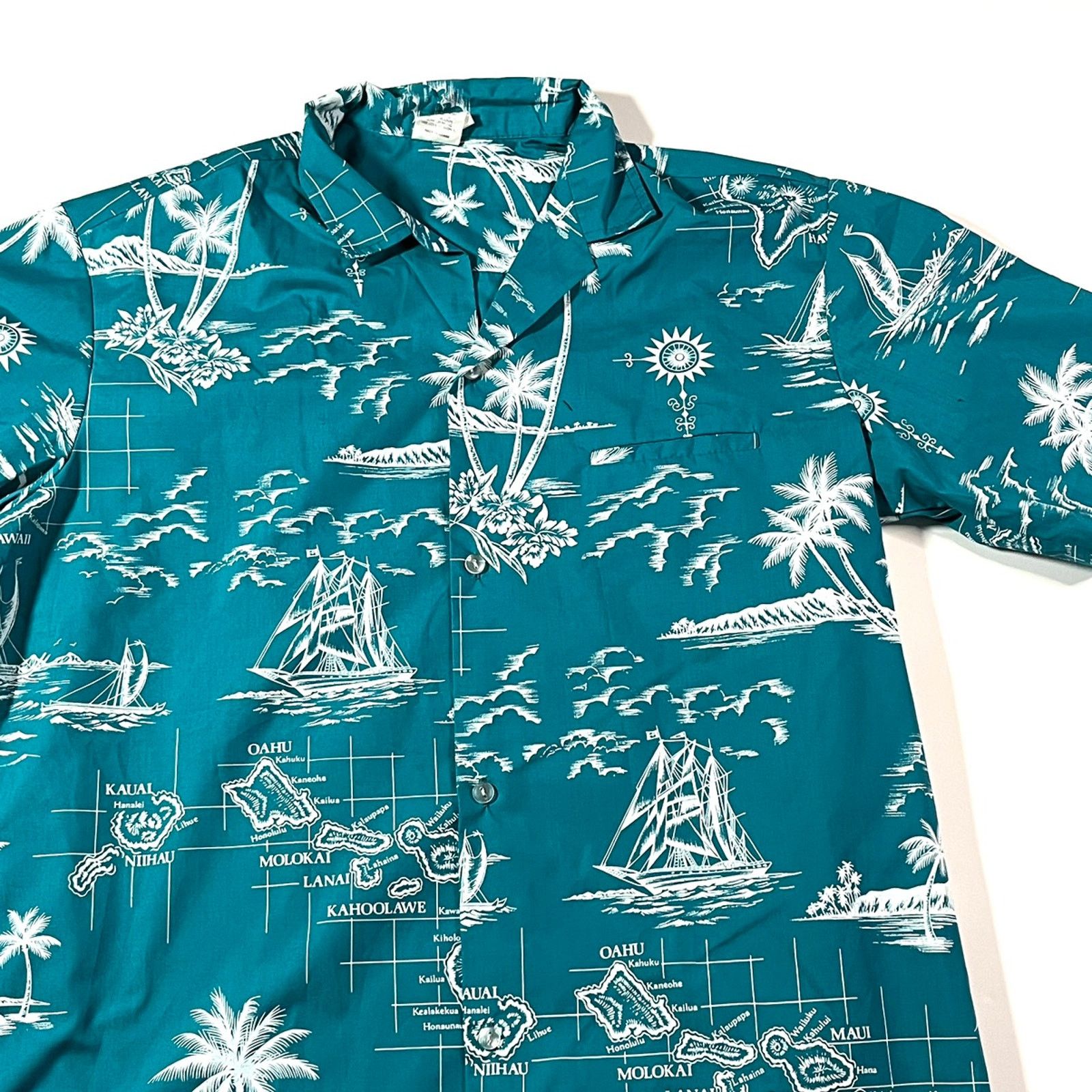 Vintage Vintage 1990’s Made in Hawaii Royal Creations Button Up Med Size US M / EU 48-50 / 2 - 2 Thumbnail
