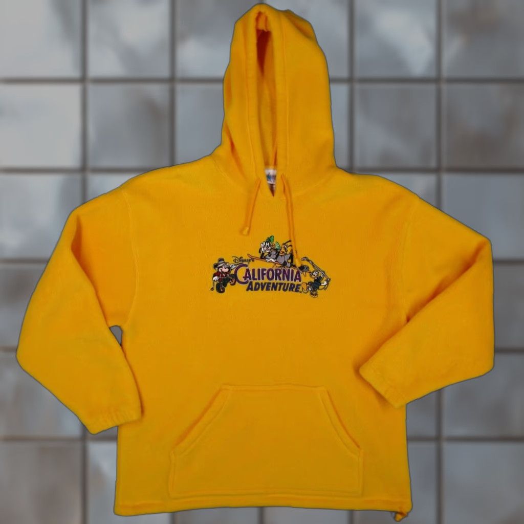 Disney Disney California Adventure Hoodie Mens Large Fleece Mickey Goofy Embroidered Size US L / EU 52-54 / 3 - 1 Thumbnail