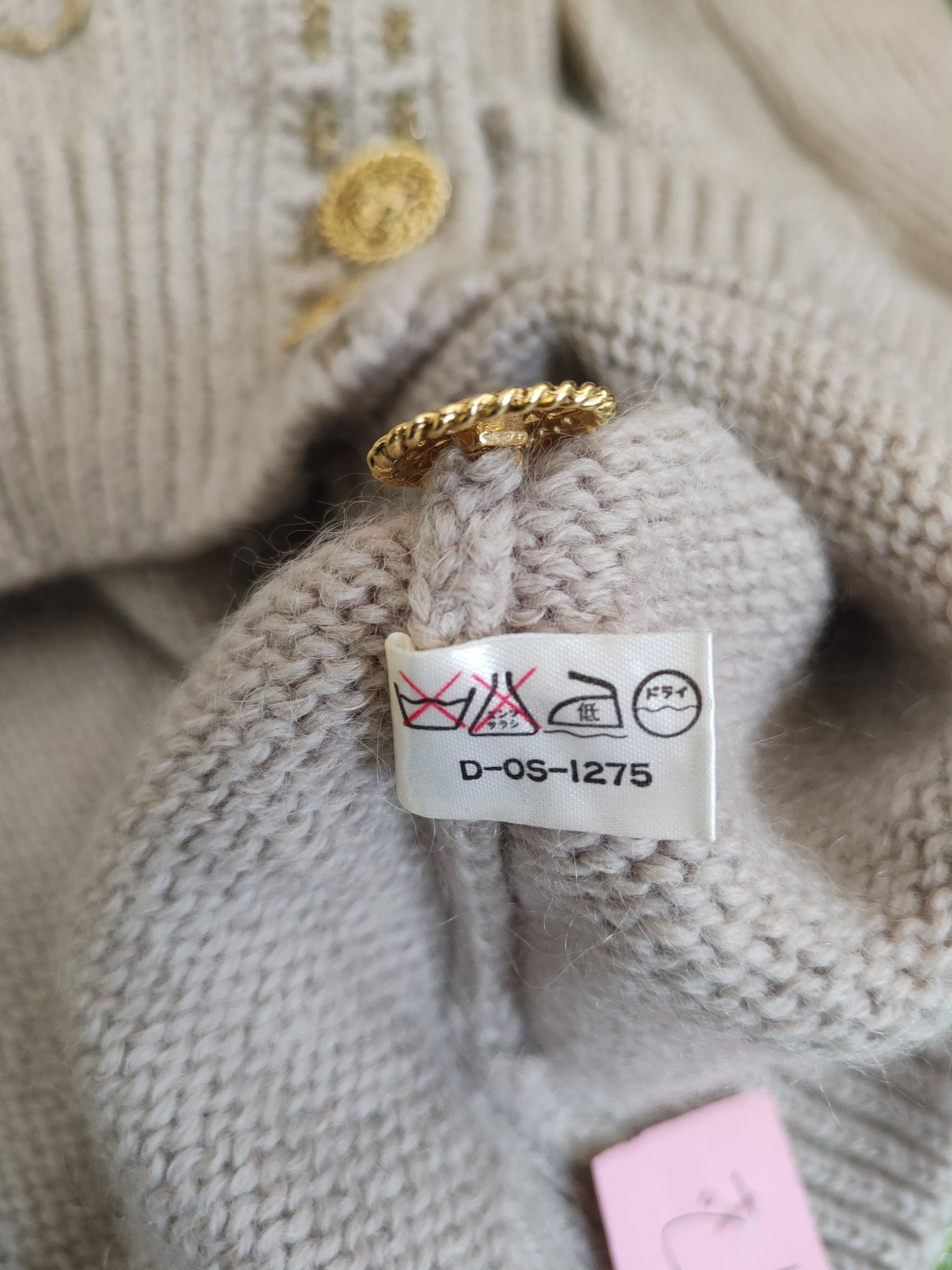 Japanese Brand DL Lorentua Light Maroon Knitwear Cardigan #46-165 Size M / US 6-8 / IT 42-44 - 10 Thumbnail