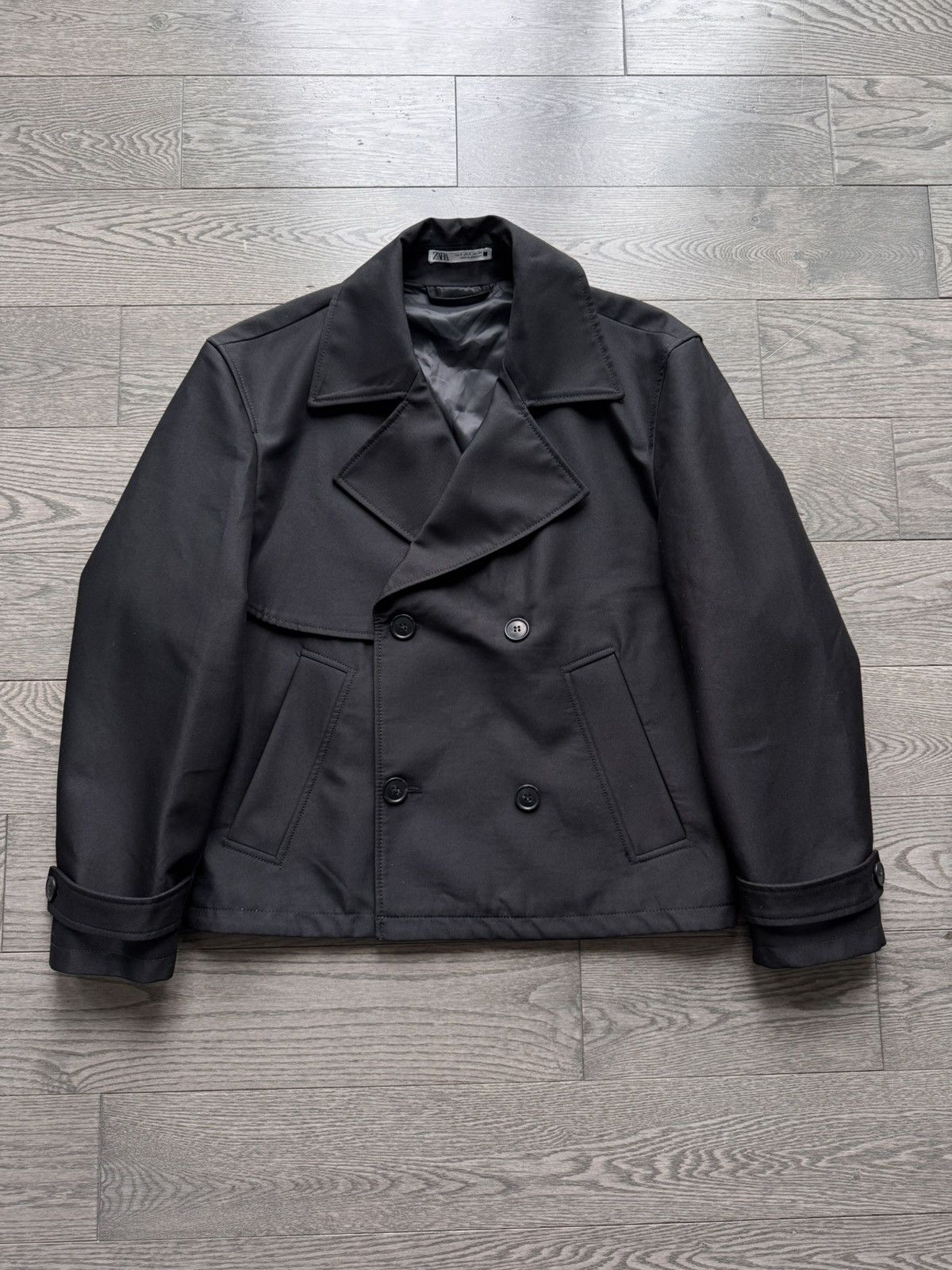 Zara ZARA Cropped DB Jacket Size US S / EU 44-46 / 1 - 1 Thumbnail