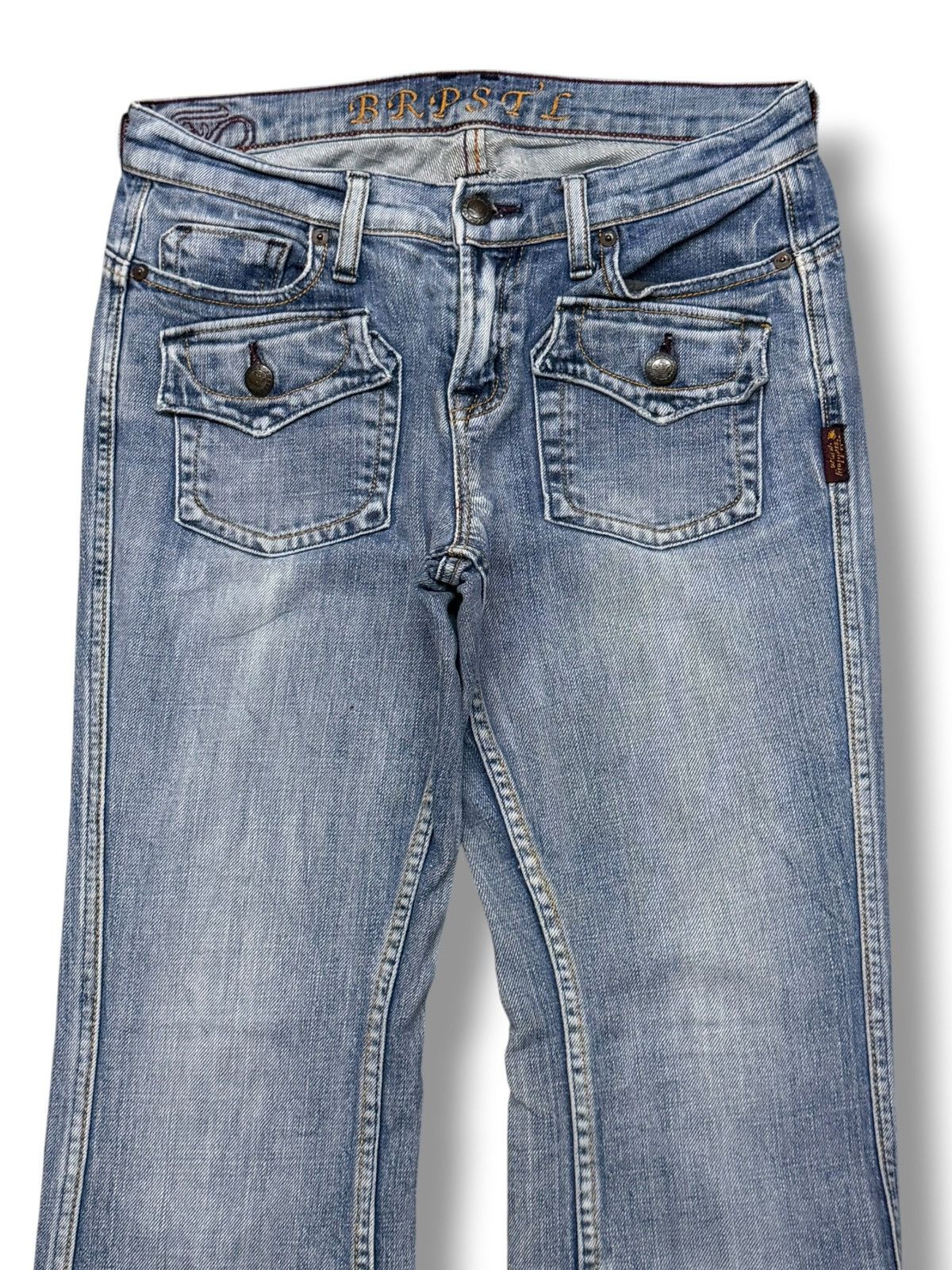 Japanese Brand Vintage Brappers Japan Denim Jeans | Y2K Bootcut Flare | W30 Size 30" / US 8 / IT 44 - 4 Thumbnail