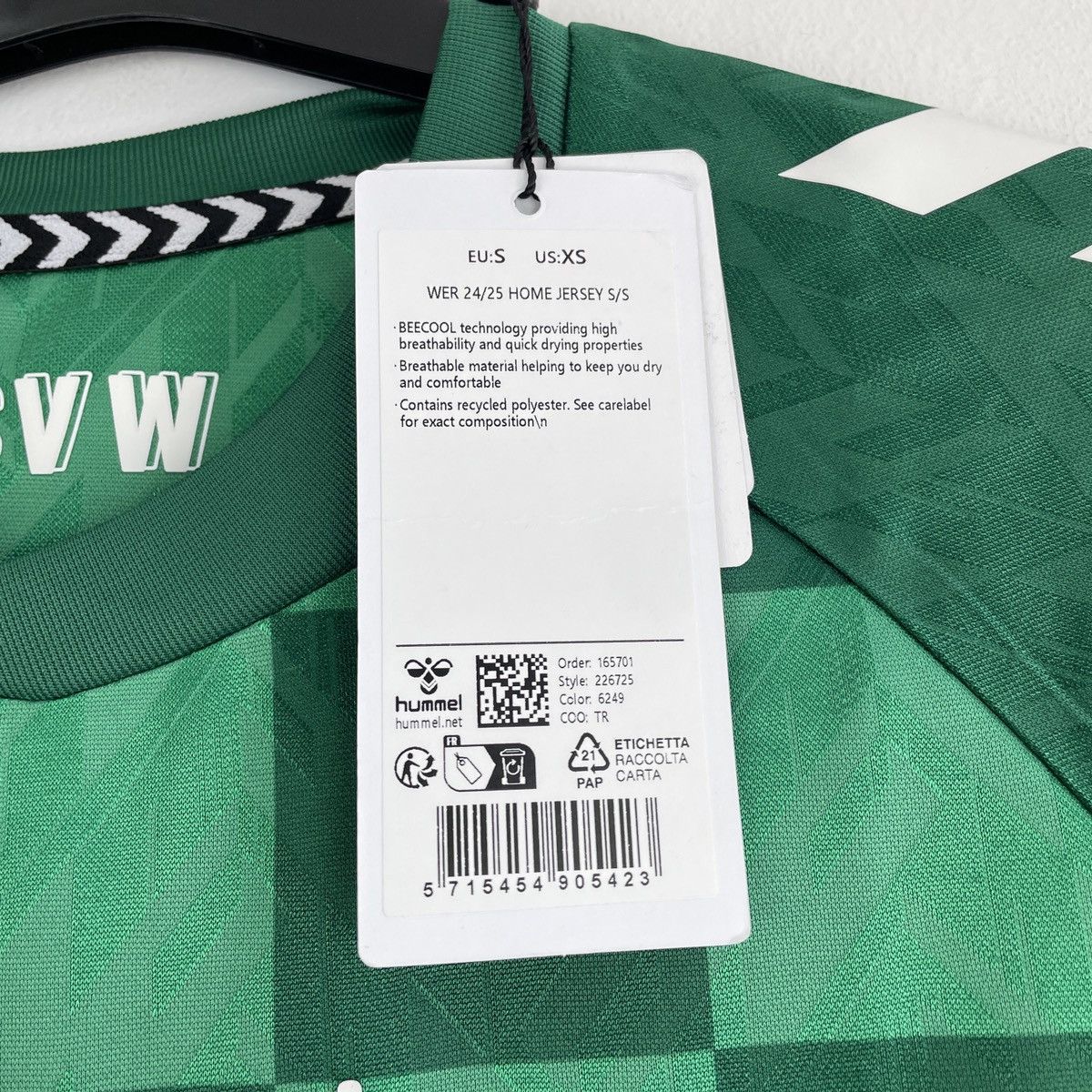 Hummel Werder Bremen Schmid Home Jersey Shirt 2024/2025 size XS-S Size US S / EU 44-46 / 1 - 8 Thumbnail