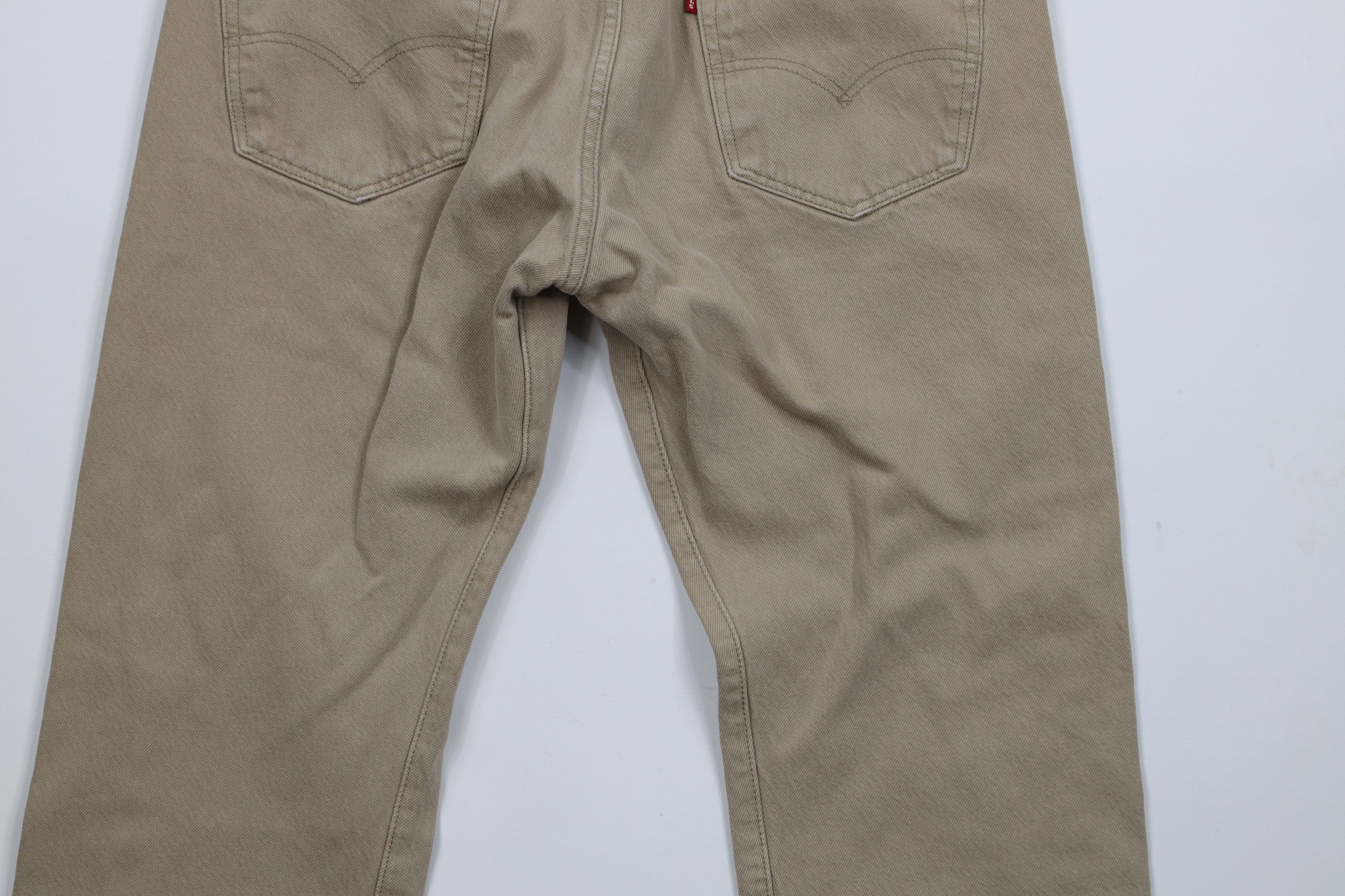 Levi's × Vintage Vintage Y2K Levis 501xx Button Fly Original Fit Jeans Beige Size US 34 / EU 50 - 10 Thumbnail