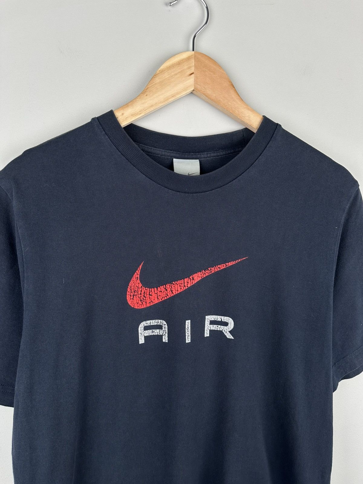 Nike × Vintage Vintage Y2k Nike Air Big Swoosh Logo Tee Size US M / EU 48-50 / 2 - 2 Thumbnail