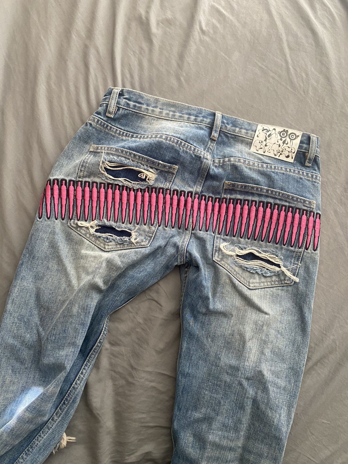 Japanese Brand Roman Catcher pink bullet denim Size US 30 / EU 46 - 3 Thumbnail