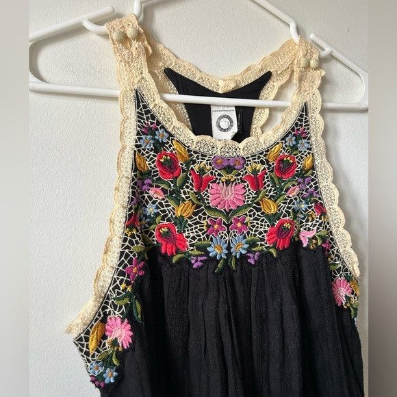 Anthropologie Anthropologie Akemi Kin Mosley Floral Racerback Shirt Size XS / US 0-2 / IT 36-38 - 2 Thumbnail