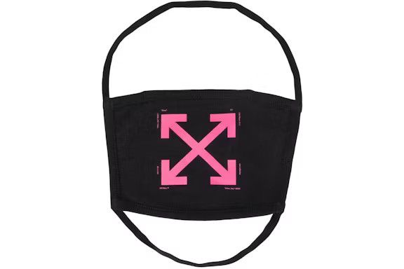 Off-White o1mle0225 Size: OS / Arrow Mask in Black Fucshia Size ONE SIZE - 1 Thumbnail