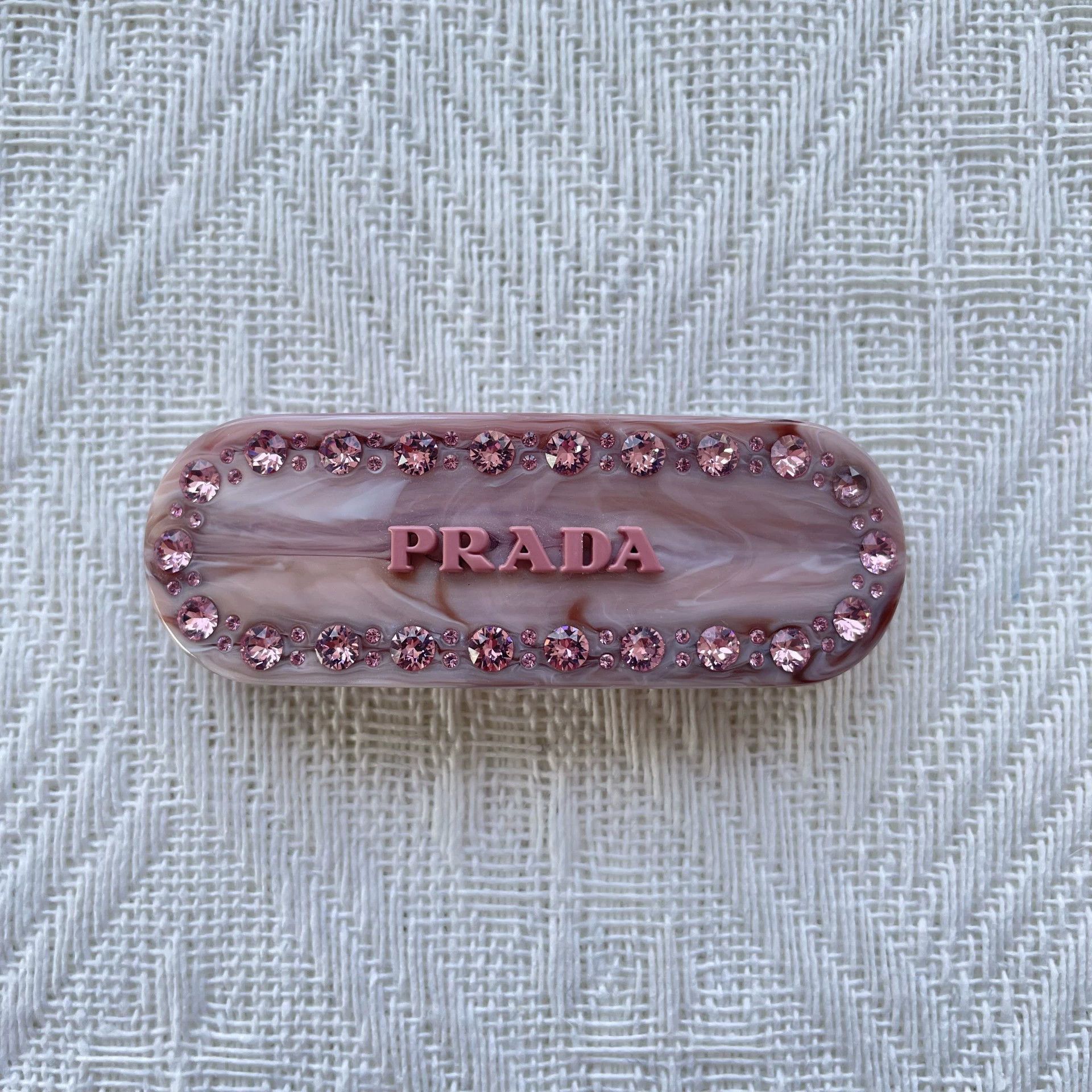 Prada PRADA Acrylic Hair Clip Women's Pink Unused Size ONE SIZE - 3 Thumbnail