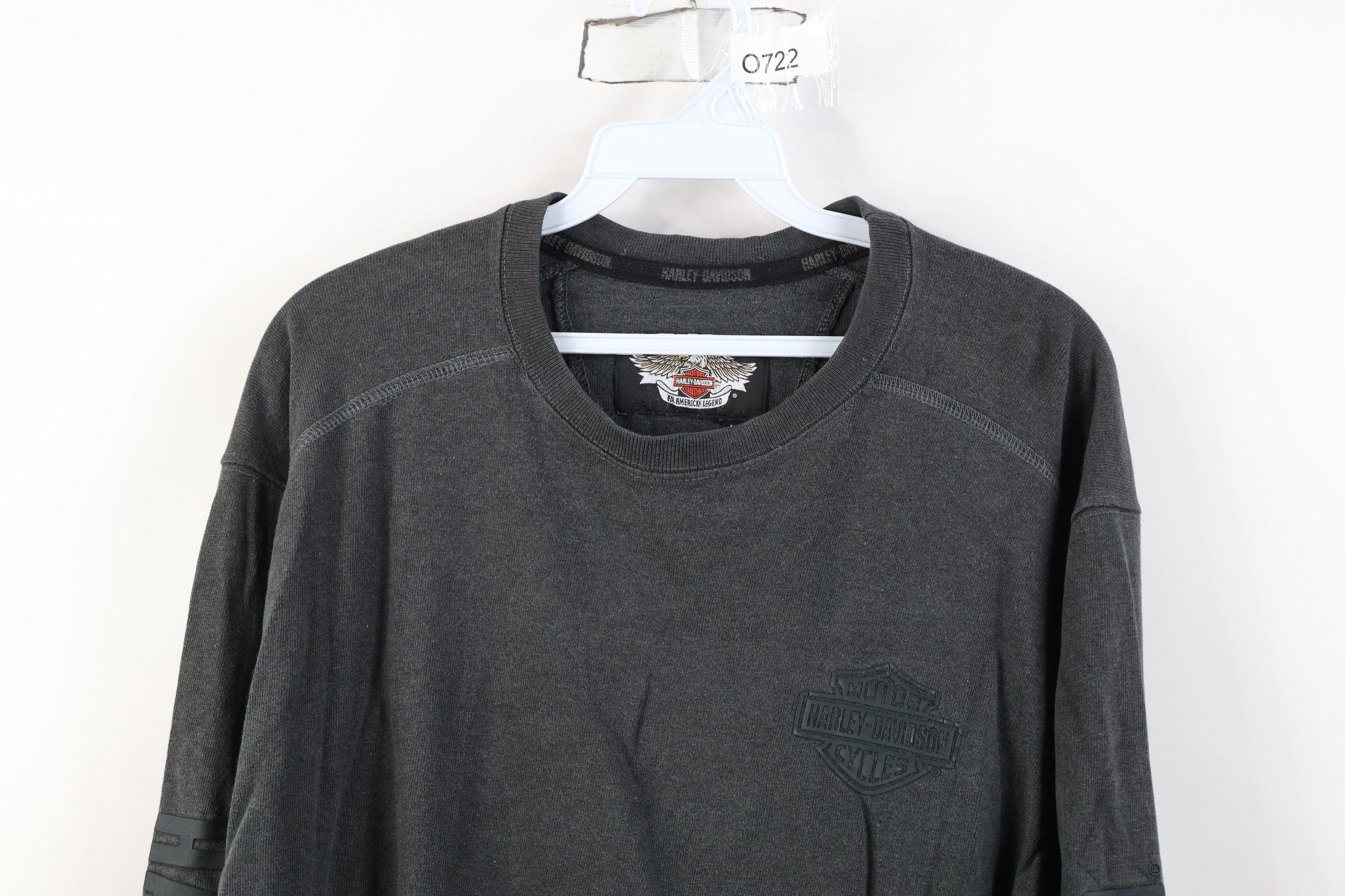 Harley Davidson Vintage 90s Harley Davidson Heavy Knit Long Sleeve T-Shirt Size US L / EU 52-54 / 3 - 2 Thumbnail