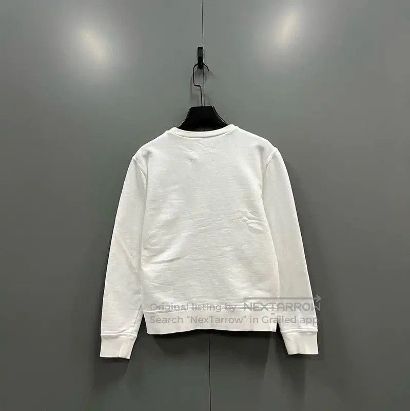 Maison Margiela Maison Margiela White Logo Cropped Sweatshirt . Size XXS / US 00 / IT 34 - 2 Thumbnail
