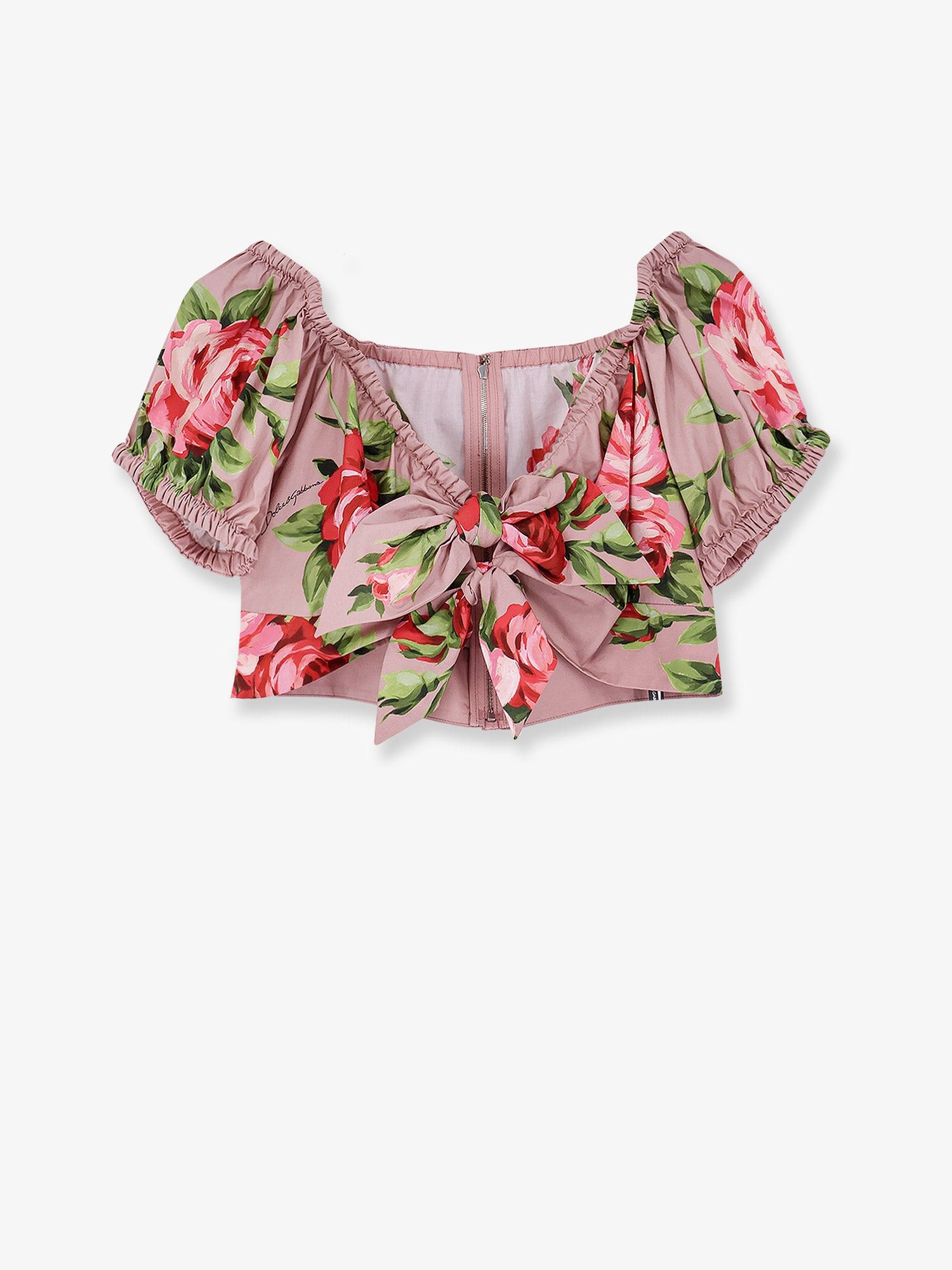 Dolce & Gabbana Cotton Top With Iconic Print Size XS / US 0-2 / IT 36-38 - 1 Thumbnail