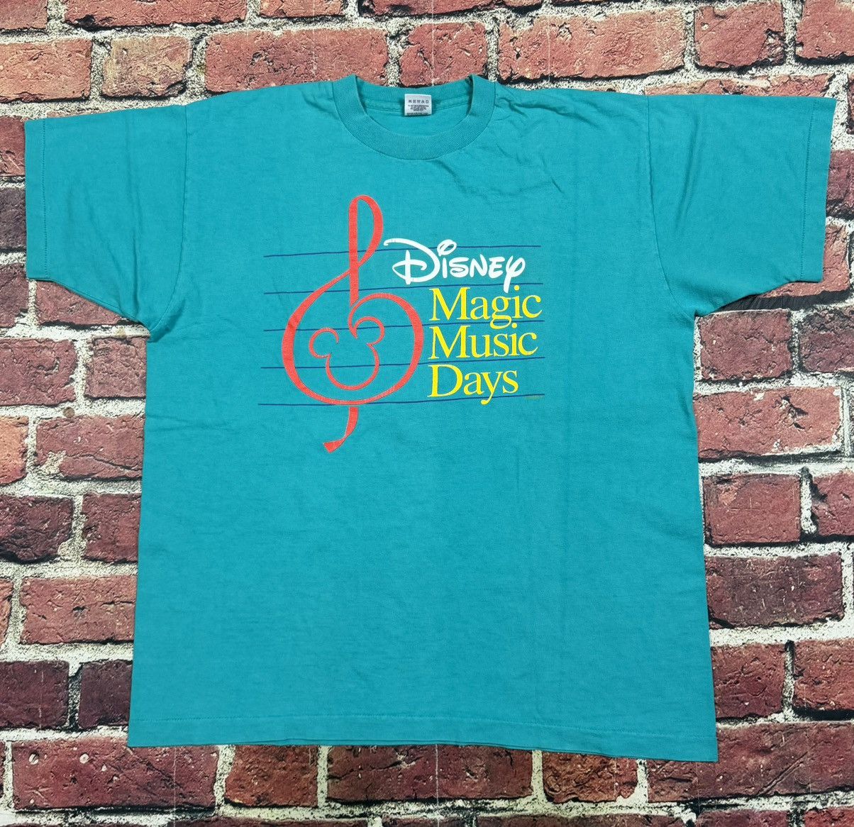 Disney Vintage 90s Disney T-Shirt Magic Music Days Single-Stitch Size US XL / EU 56 / 4 - 1 Thumbnail