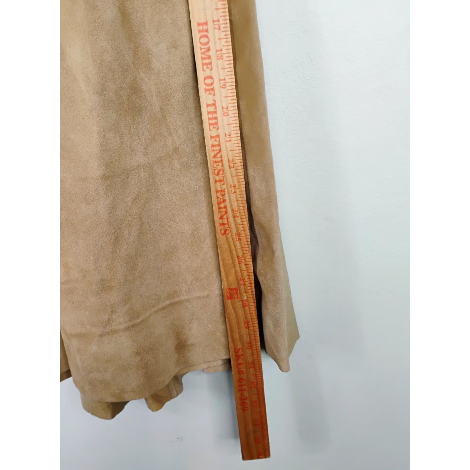 Hunter VINTAGE Bounty Hunter Suede Leather Dress Sleeveless Backless Tie Strap Brown Small - Women - Dress Size S / US 4 / IT 40 - 4 Thumbnail