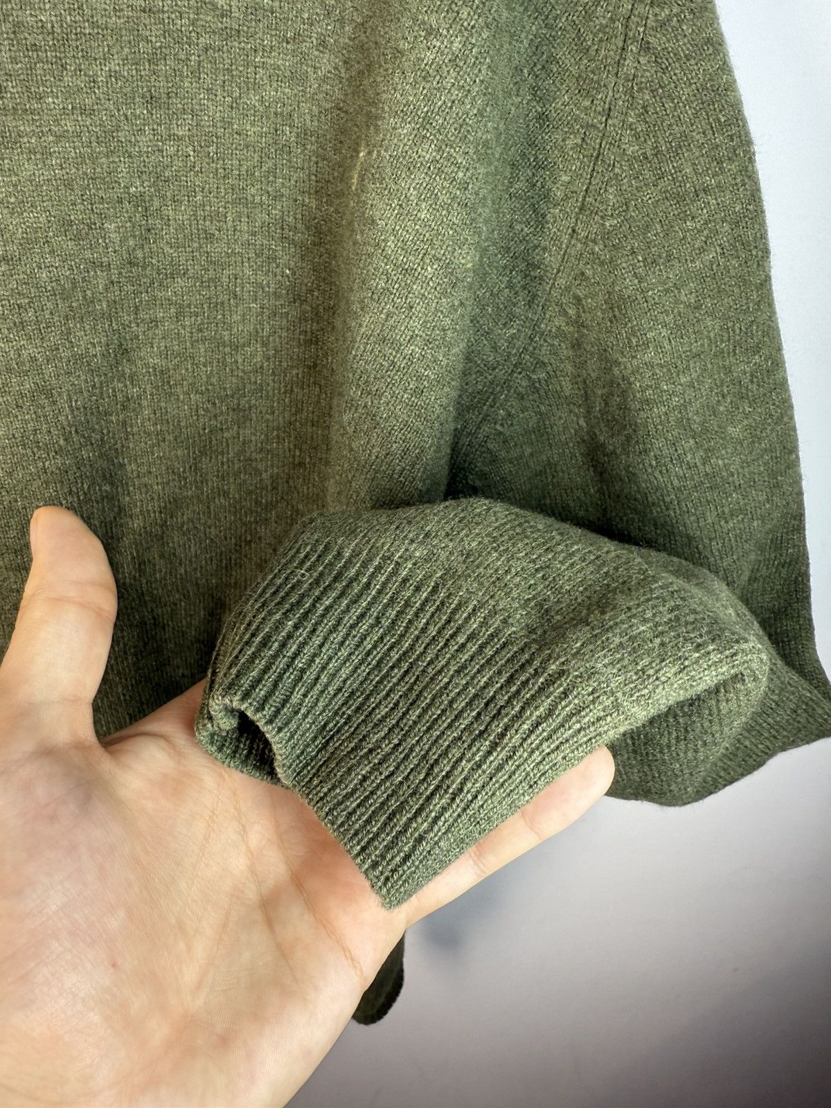 Yves Saint Laurent 90s Wool YSL Sweater Green Soft knitted YSL Sweatshirt Size US XL / EU 56 / 4 - 14 Thumbnail