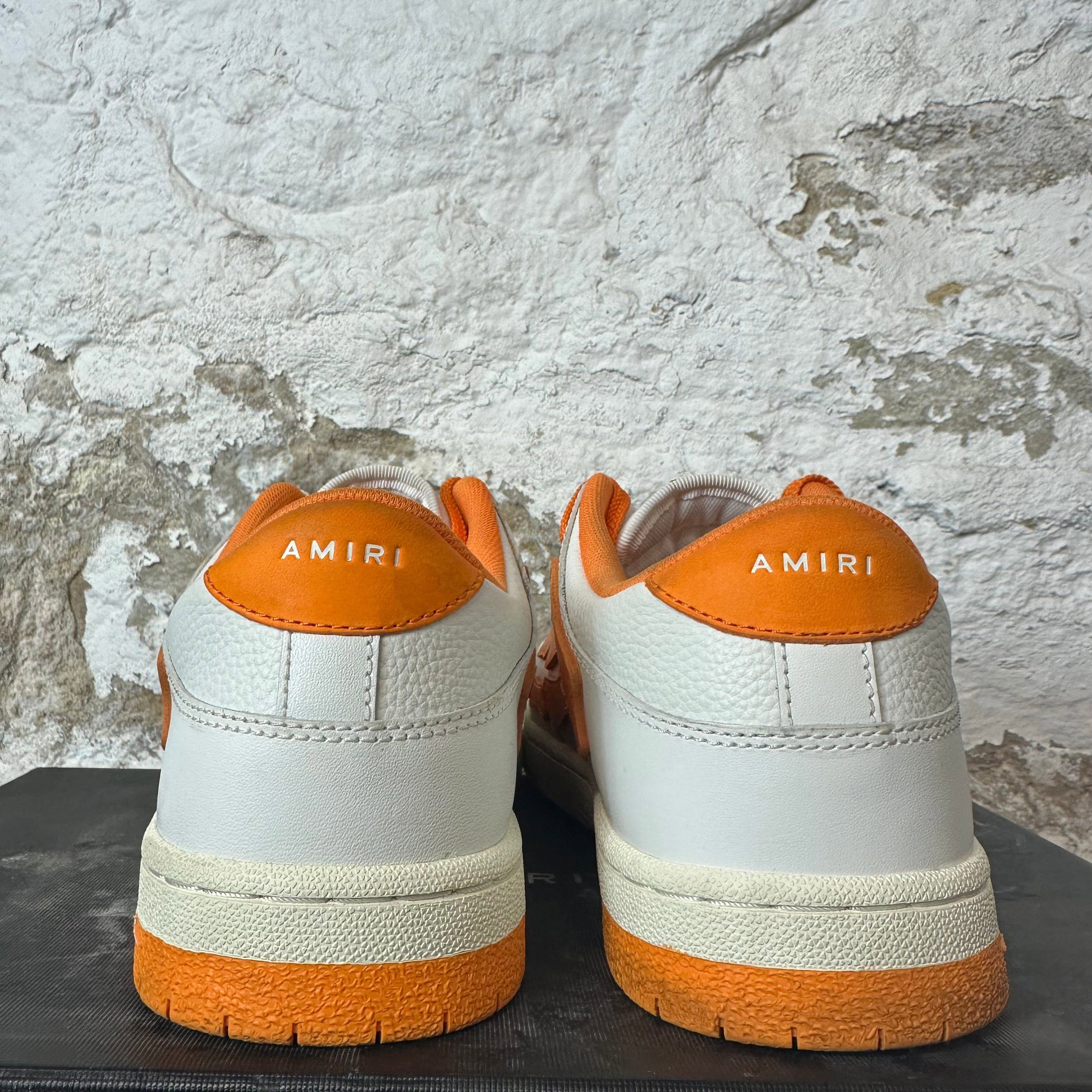 Amiri Amiri Orange Skeleton White Cream Sneaker Sz 10 (43) Size US 10 / EU 43 - 5 Thumbnail