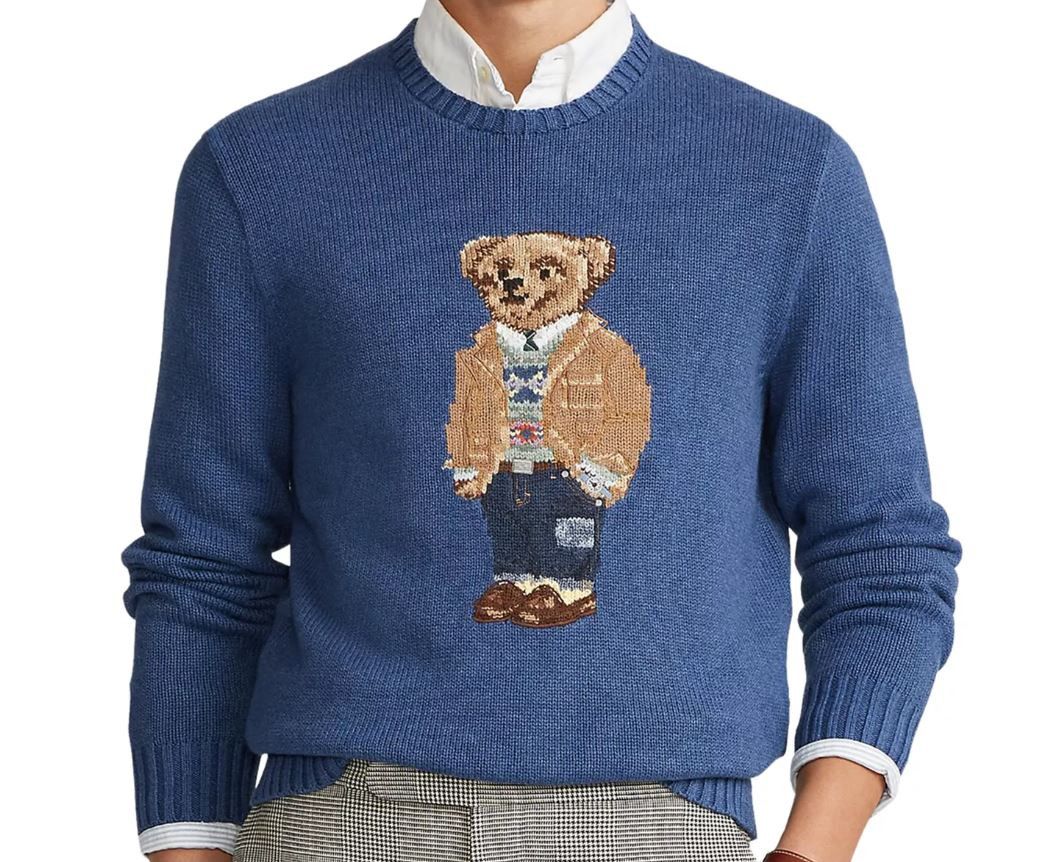 Polo Ralph Lauren Polo Ralph Lauren Blue Knit Bear Sweater Pullover Size US XXL / EU 58 / 5 - 3 Thumbnail