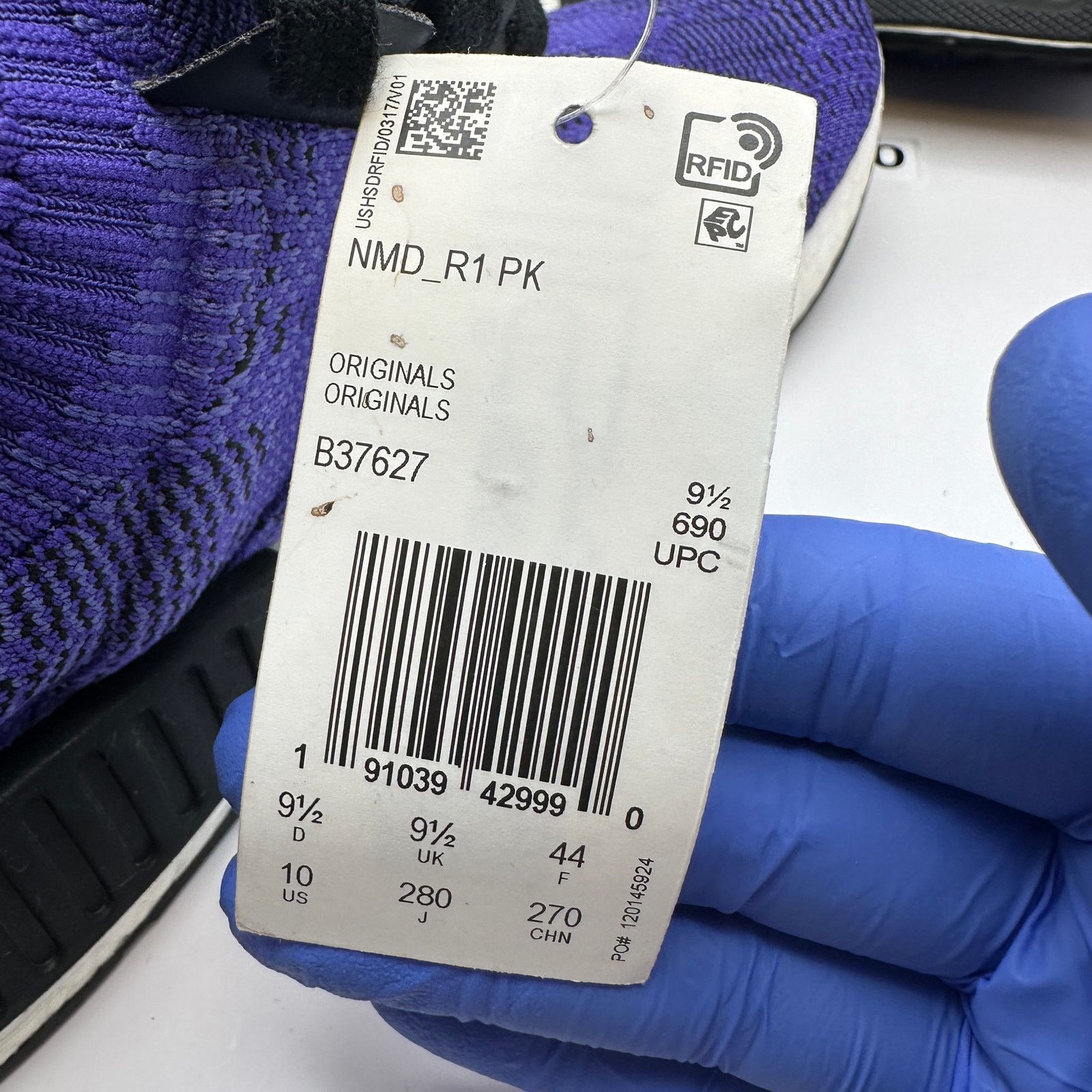 Adidas ADIDAS Men's 10 NMD R1 PRIMEKNIT Energy Ink B37627 Size US 10 / EU 43 - 7 Thumbnail