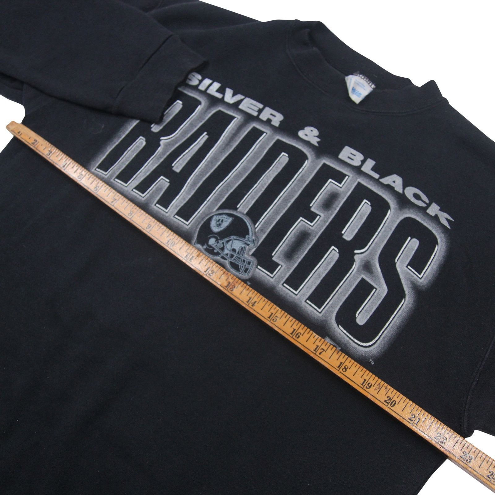 NFL × Salem Sportswear × Vintage Vintage Salem Sportswear NFL Raiders Spellout Sweatshirt Size US L / EU 52-54 / 3 - 6 Thumbnail