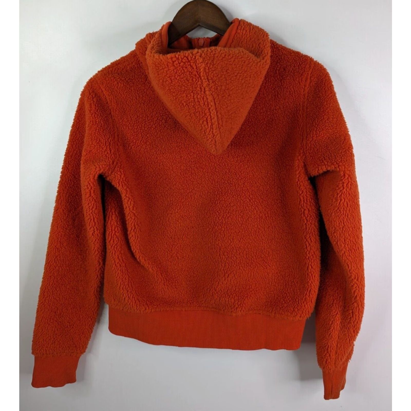 Uniqlo VINTAGE Uniqlo Blocktech Fleece Pile-Lined Zip Hoodie Fleece Jacket Orange XS Women Hoodie Sleeve Long Zip Size XS / US 0-2 / IT 36-38 - 7 Thumbnail