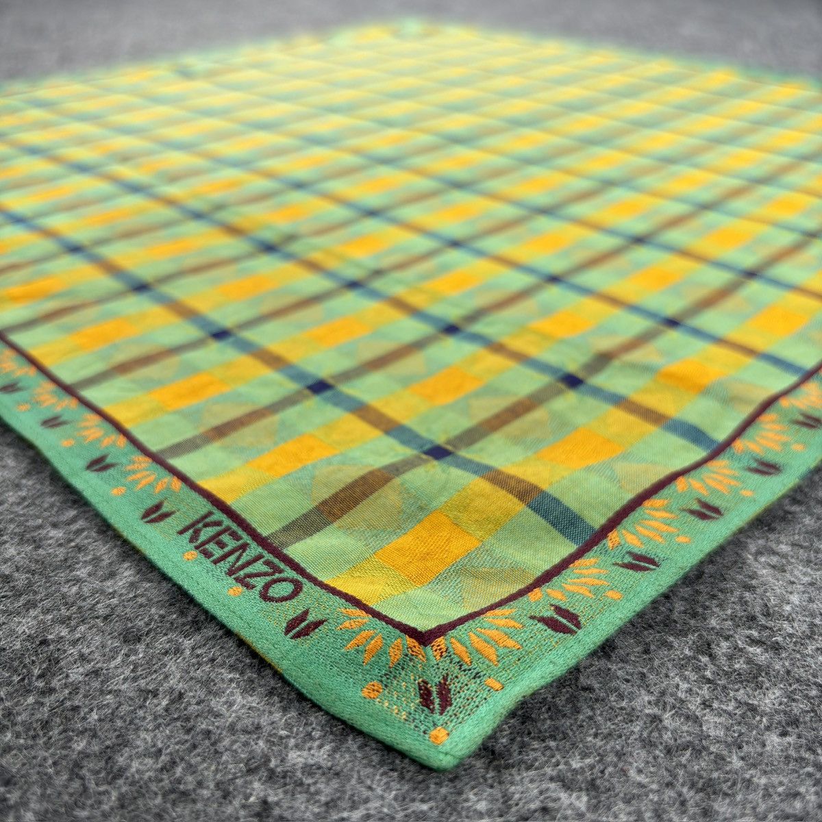 Kenzo × Vintage Handkerchief # E050 # Bandana # Neckerchief Size ONE SIZE - 5 Thumbnail