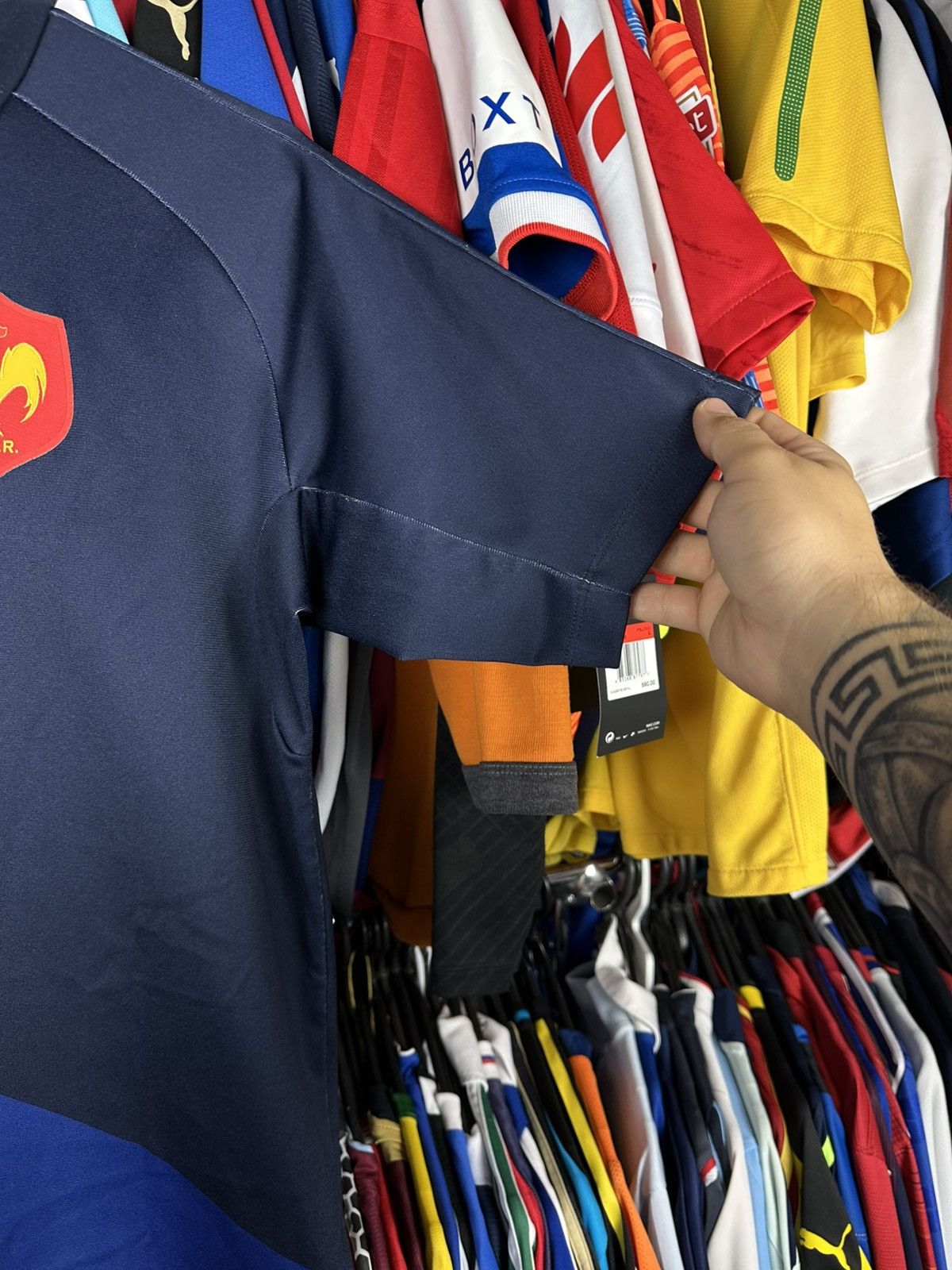 Nike FRANCE 2007 2008 HOME RUGBY SHIRT JERSEY NIKE 238338-450 Size US S / EU 44-46 / 1 - 6 Thumbnail