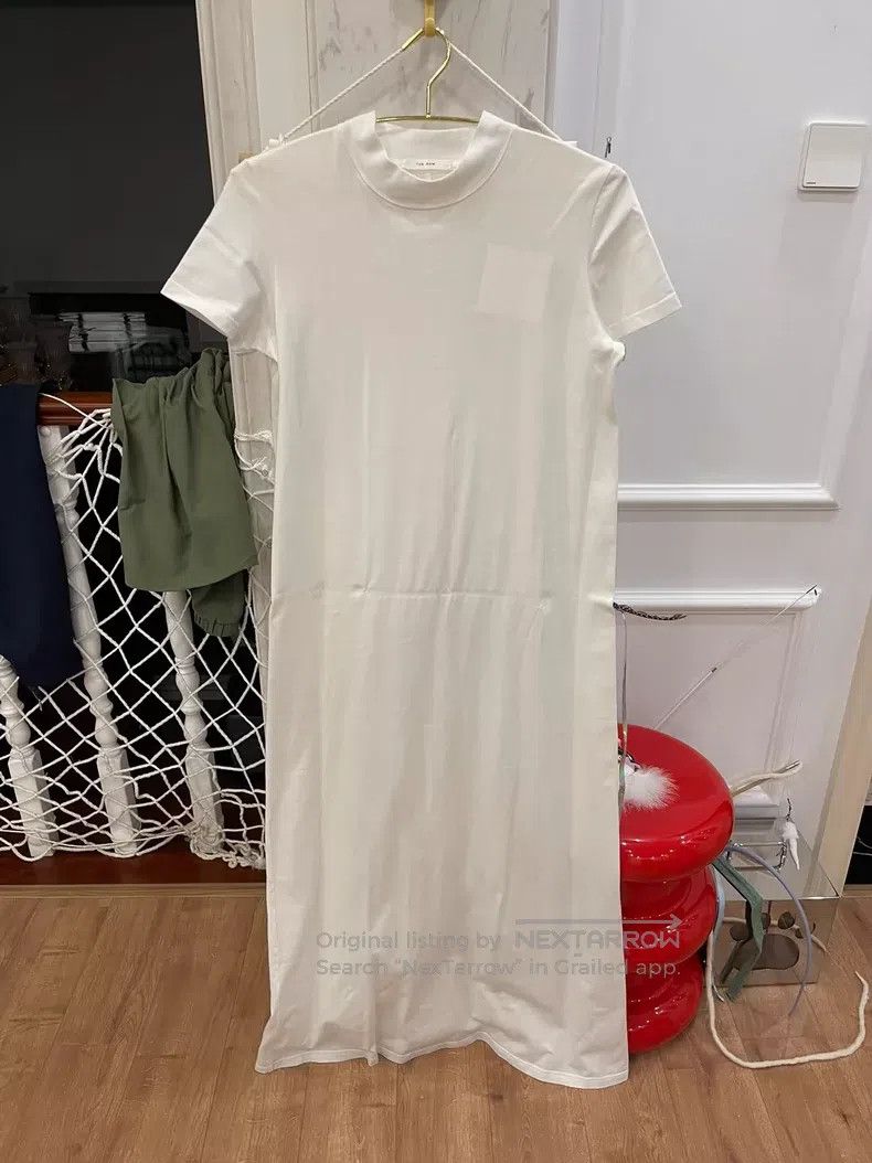 The Row The row Cotton white short sleeve long skirt Size S / US 4 / IT 40 - 1 Thumbnail