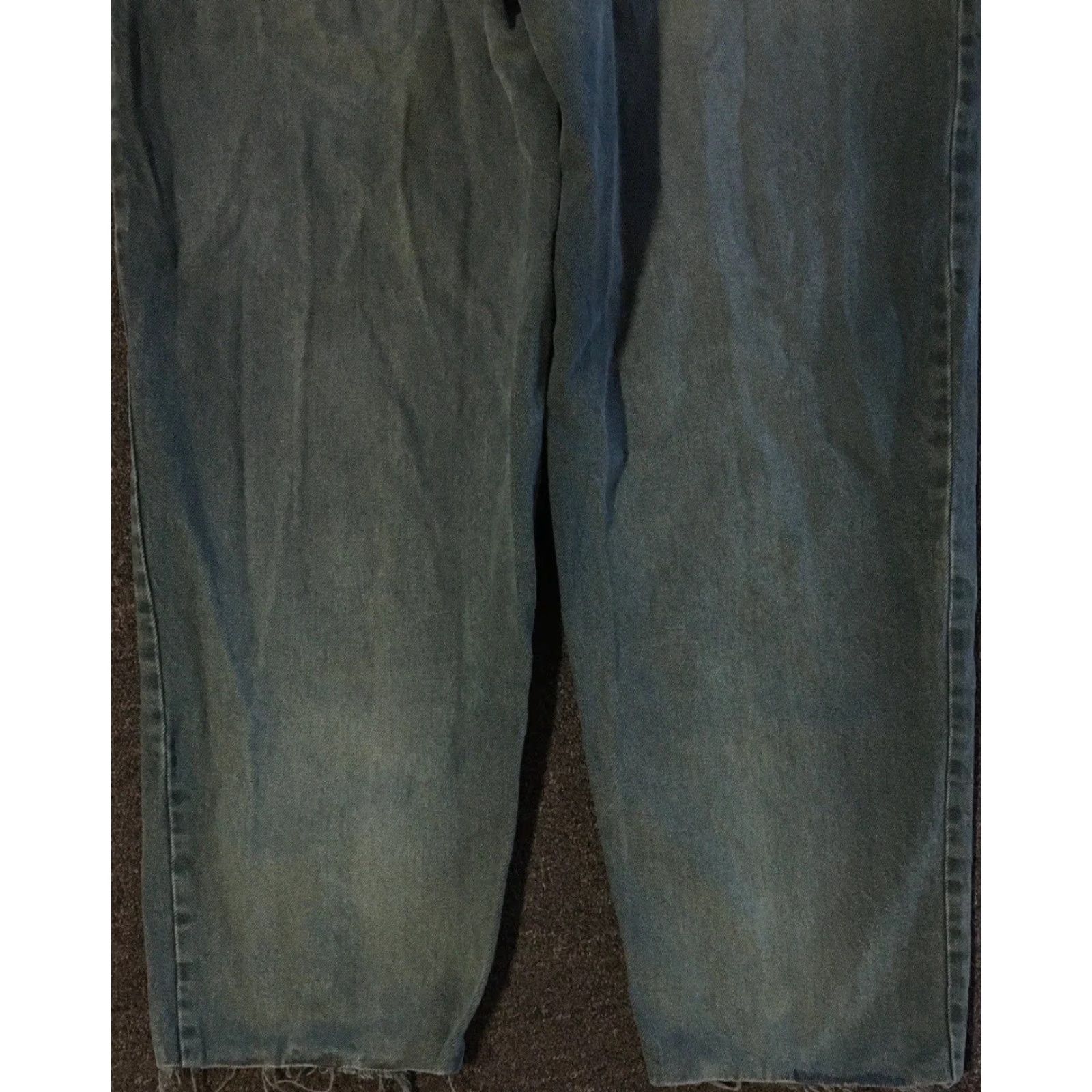 Guess VINTAGE GUESS Jeans 90s Distressed Baggy Green 35 USA Men Denim Distressed Hip Hop Grunge 80s Punk Rock Retro USA Logo Size US 35 - 7 Thumbnail