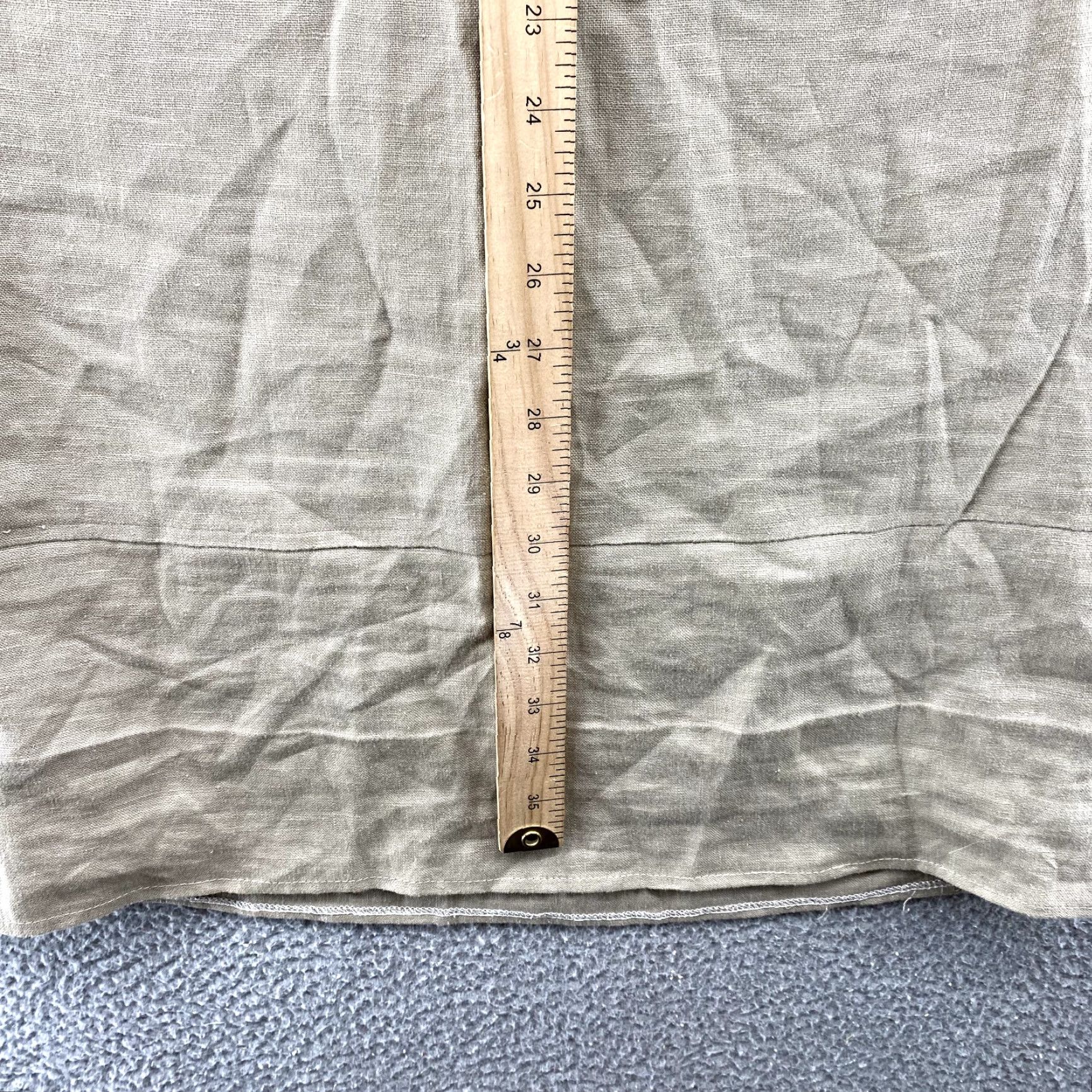 Tory Burch Tory Burch Dress Women's 2 Khaki V-Neck Linen Shift Classic core Safari Office Size XS / US 0-2 / IT 36-38 - 7 Thumbnail