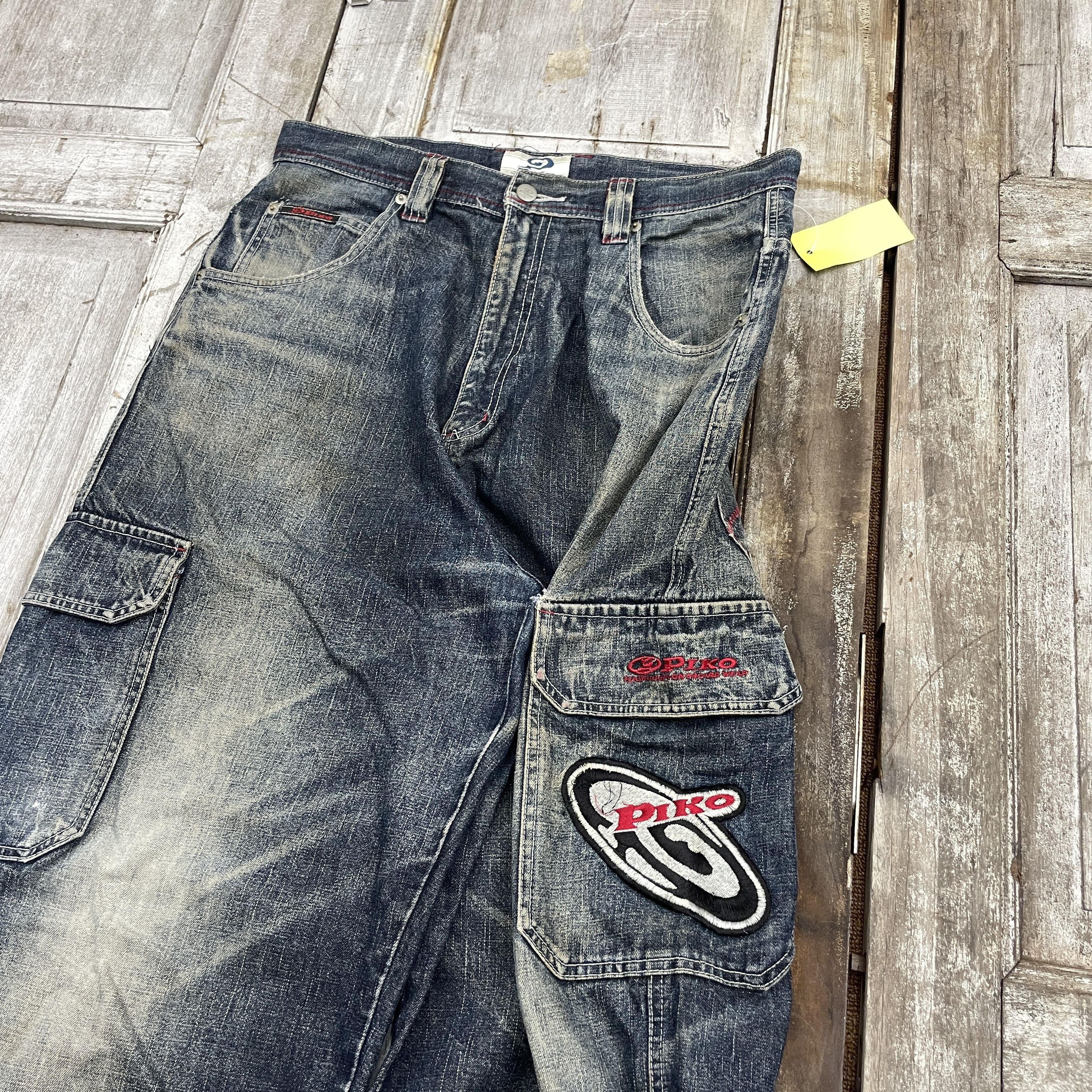 Japanese Brand Vintage Piko Baggy Cargo Pants - WC315 Size US 34 / EU 50 - 3 Thumbnail