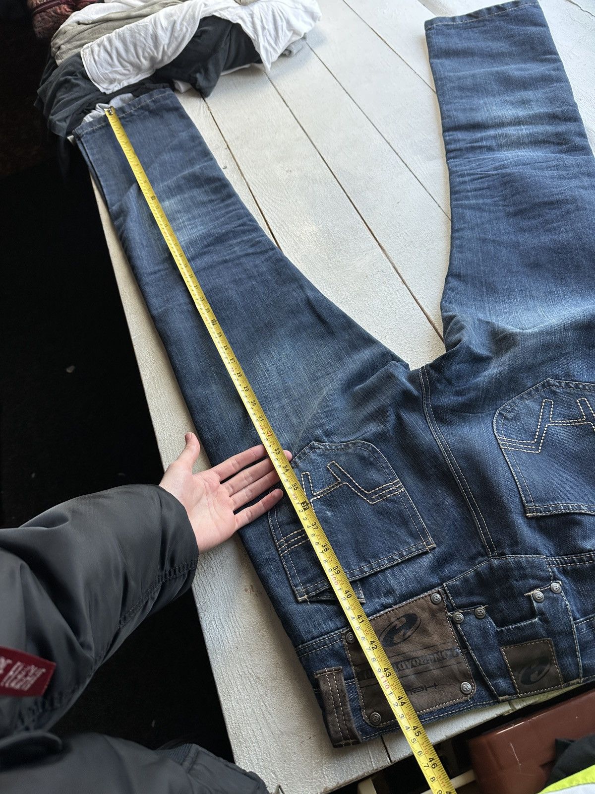 Other 🚨 VNTG HELD MOTORCYCLE BLUE WASHED RARE MEN DENIM JEANS Size US 30 / EU 46 - 13 Thumbnail