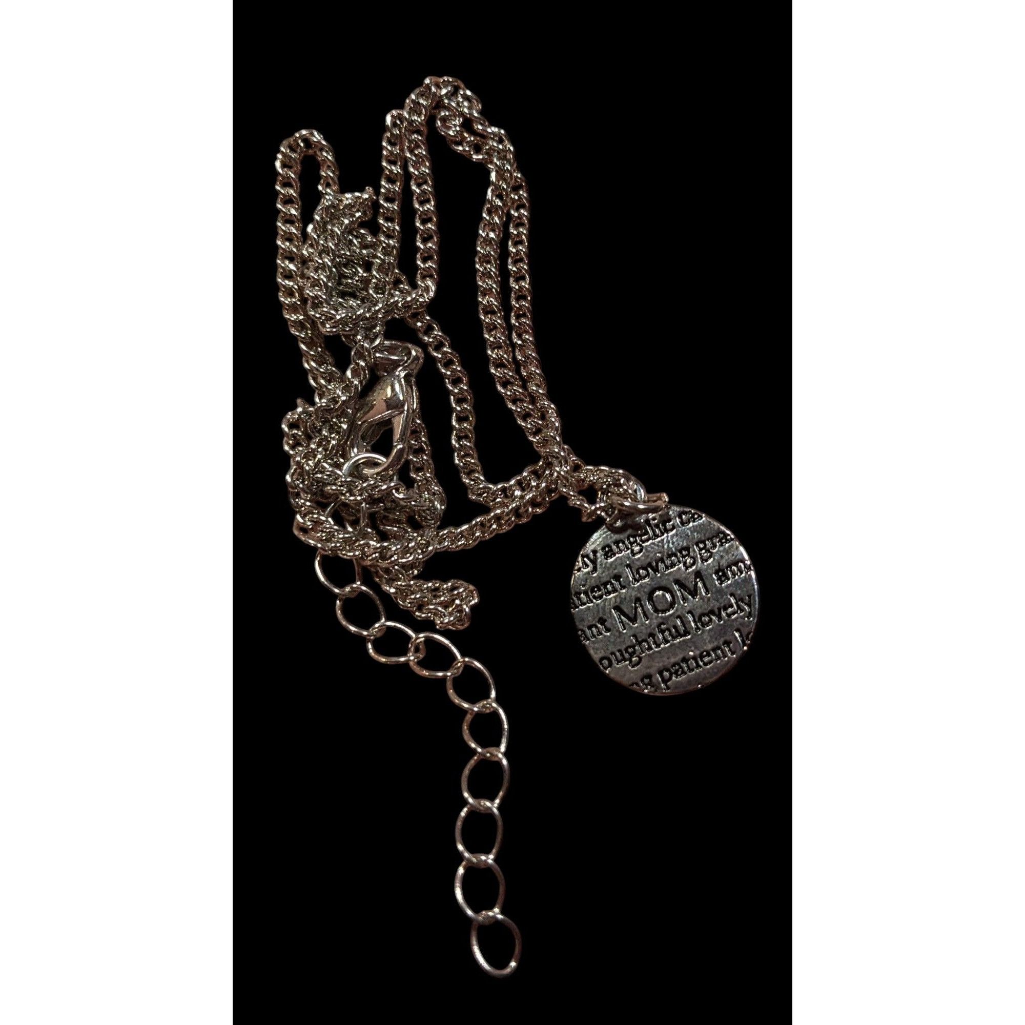 Other Mother's Day "Mom" Silver Tone Pendant Necklace Size ONE SIZE - 3 Thumbnail