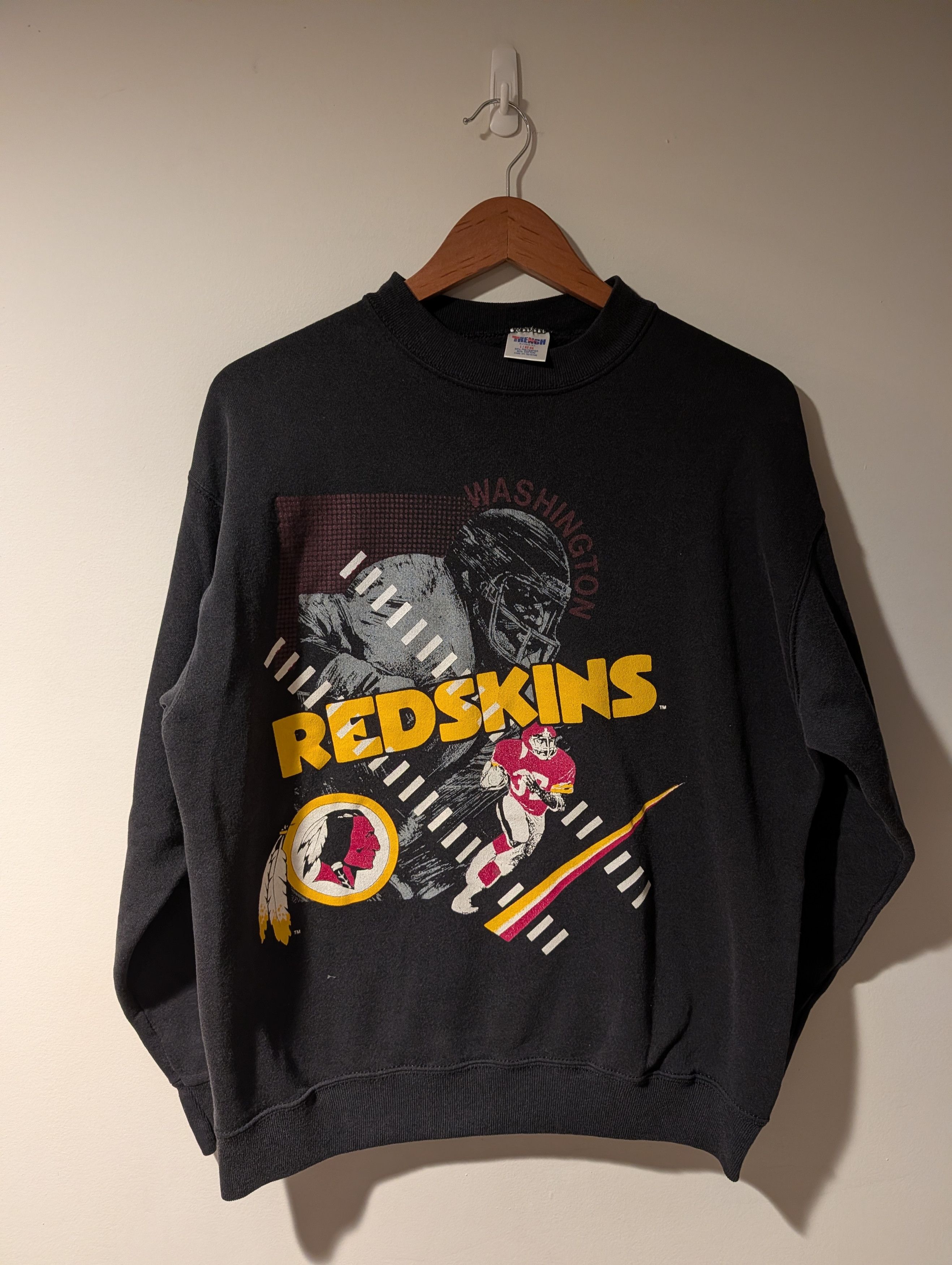 NFL Vintage 90s Trench Washington Redskins NFL Sweatshirt Men's Size US L / EU 52-54 / 3 - 1 Thumbnail