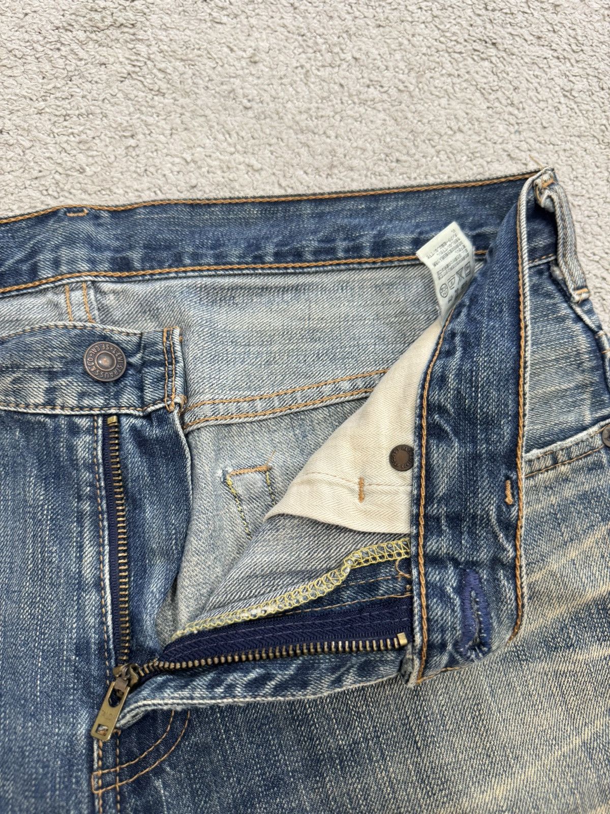 Levi's Best Buy‼️ Vintage 90's Levis 505 Thrashed Selvedge Denim Size US 34 / EU 50 - 12 Thumbnail