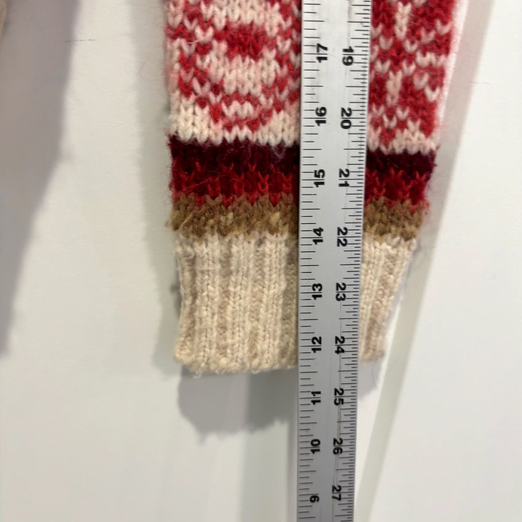 J.Crew J.Crew VTG Womens Wool Mohair Blend Fair Isle Crewneck Sweater Cream Red Medium Size M / US 6-8 / IT 42-44 - 7 Thumbnail