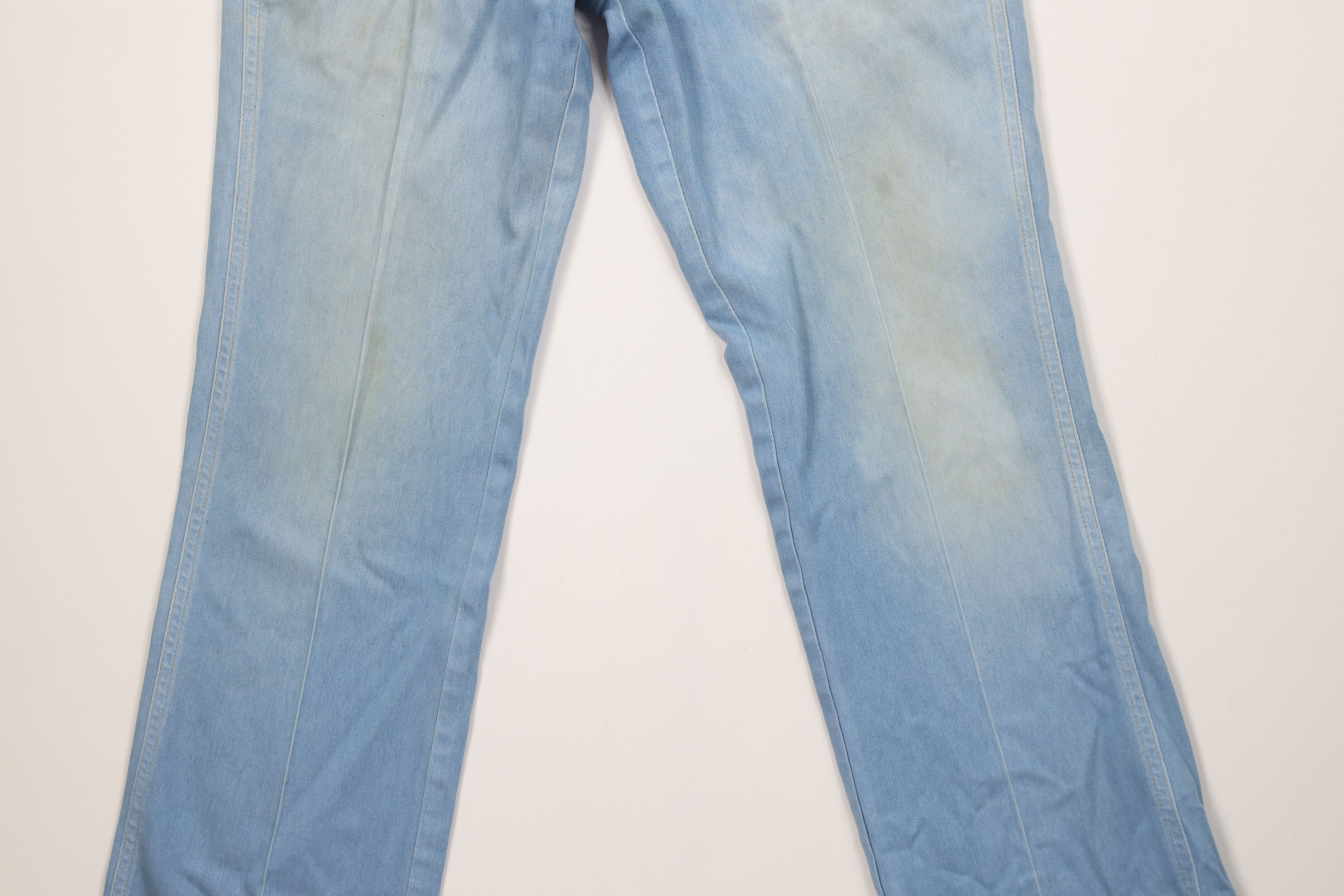 Vintage Vintage 70s Streetwear Flared Stretch Denim Jeans Blue Size US 30 / EU 46 - 3 Thumbnail