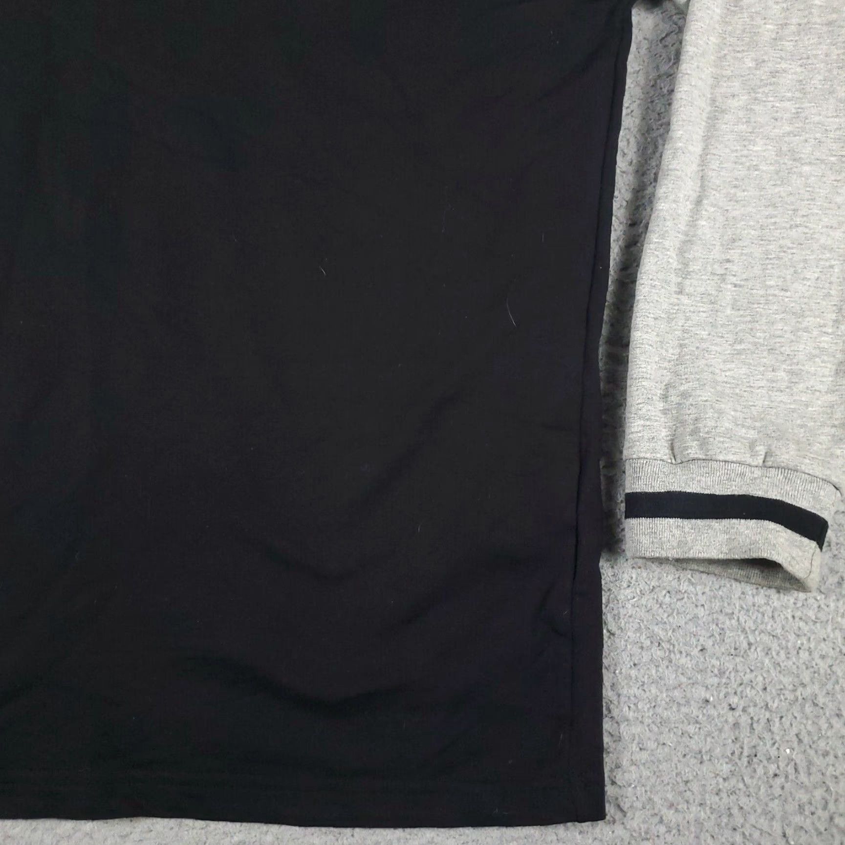 Nautica Nautica Mens Large Gray Black Casual 1/4 Zip Up Pullover Sweatshirt Size US L / EU 52-54 / 3 - 4 Thumbnail