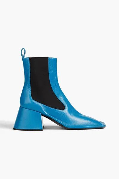 Jil Sander o1y1025 Ankle Boots in Navy Blue/Black Size US 6 / IT 36 - 1 Thumbnail