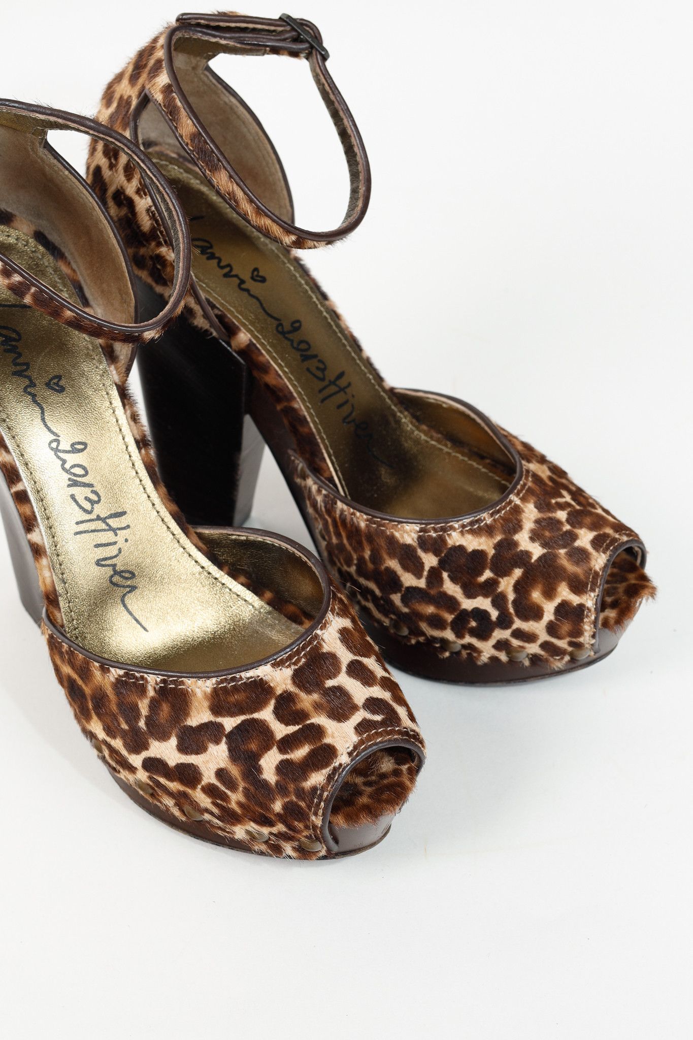 Lanvin Lanvin AW/13 Brown Leopard Pony Hair Platform Heels Size US 7 / IT 37 - 6 Thumbnail