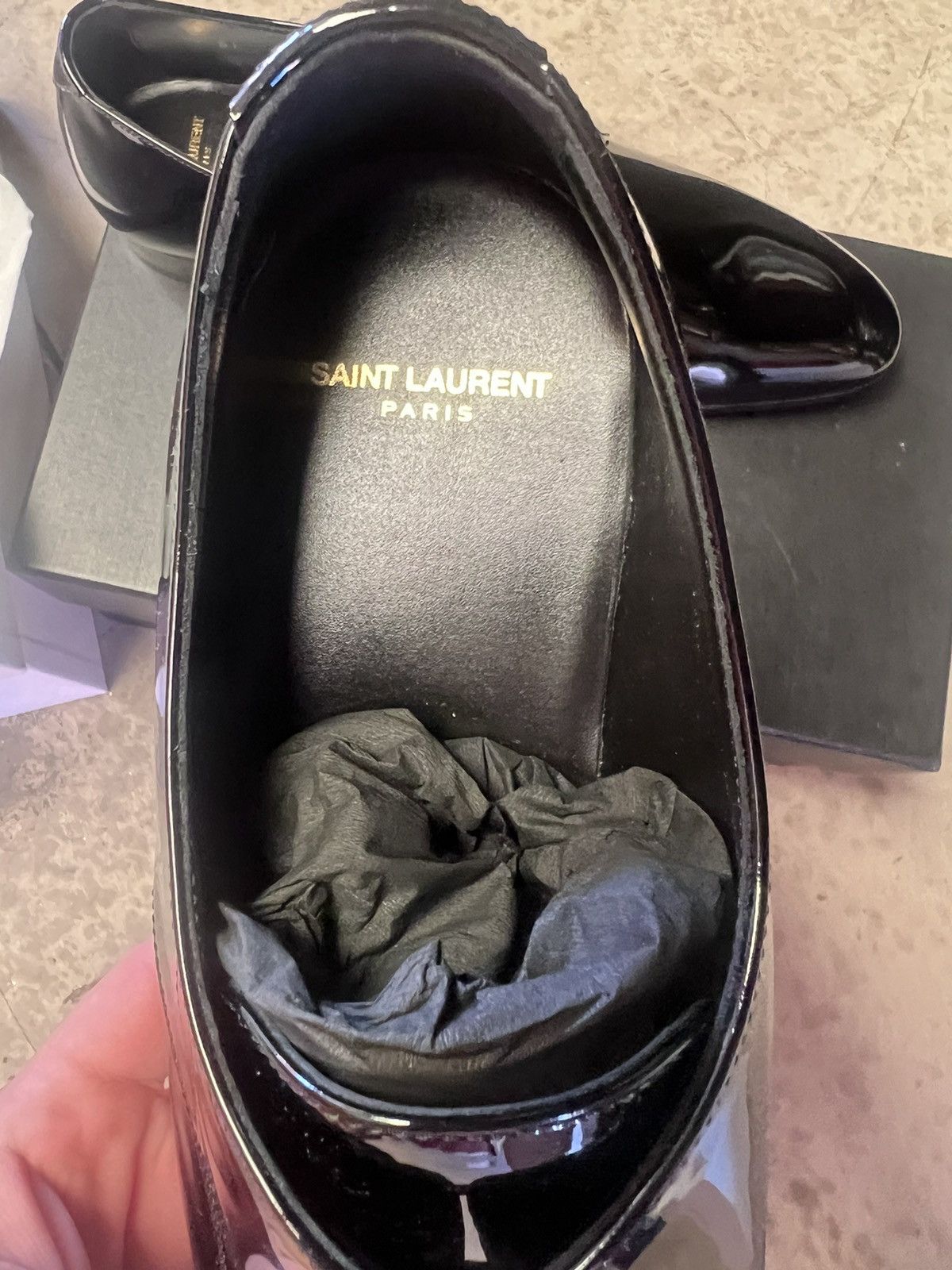 Saint Laurent Paris Patent leather men’s derby Size US 12 / EU 45 - 5 Thumbnail