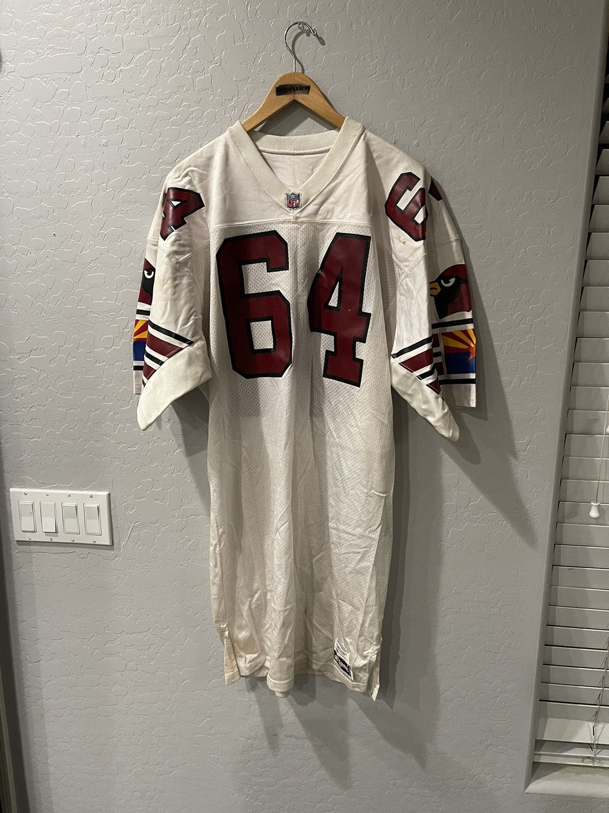 image of Nfl x Vintage 90's Ripon Phoenix Cardinals Pro Model Jersey Size 50 in White, Men's