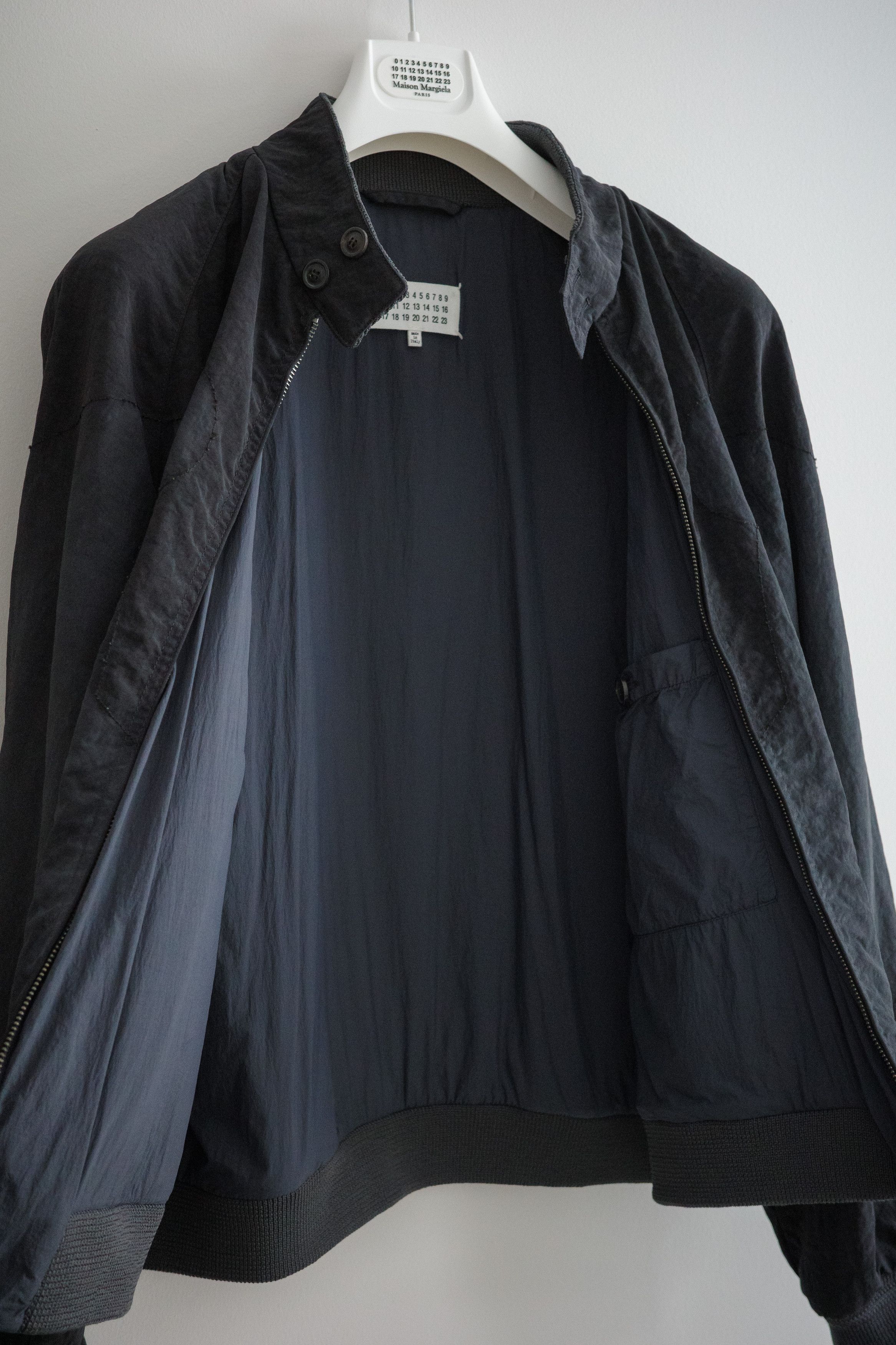 Maison Margiela MAISON MARGIELA Navy Stand Collar Bomber Jacket Size US L / EU 52-54 / 3 - 3 Thumbnail