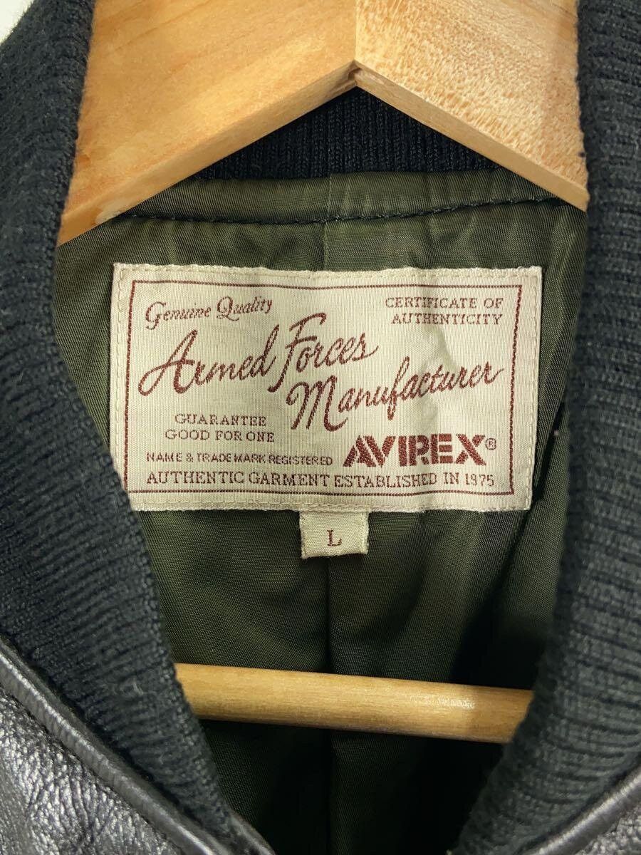 Avirex Avirex Cow Leather Patched Suede Flight Jacket Blouson Black Size US L / EU 52-54 / 3 - 3 Thumbnail