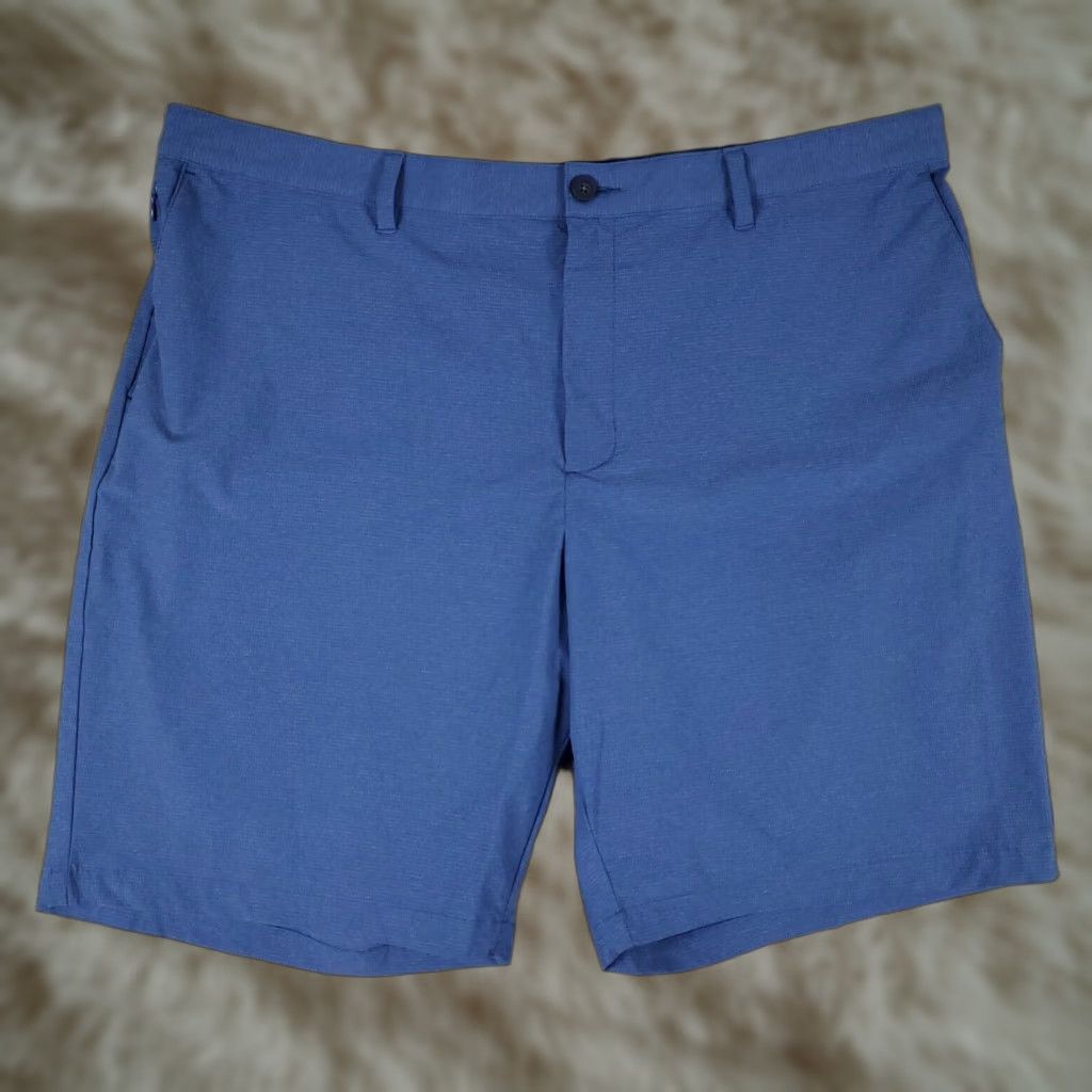 Tommy Bahama VINTAGE Tommy Bahama Shorts Men Size 43 Blue Nylon Flat Front Casual Chino Size US 43 - 1 Thumbnail