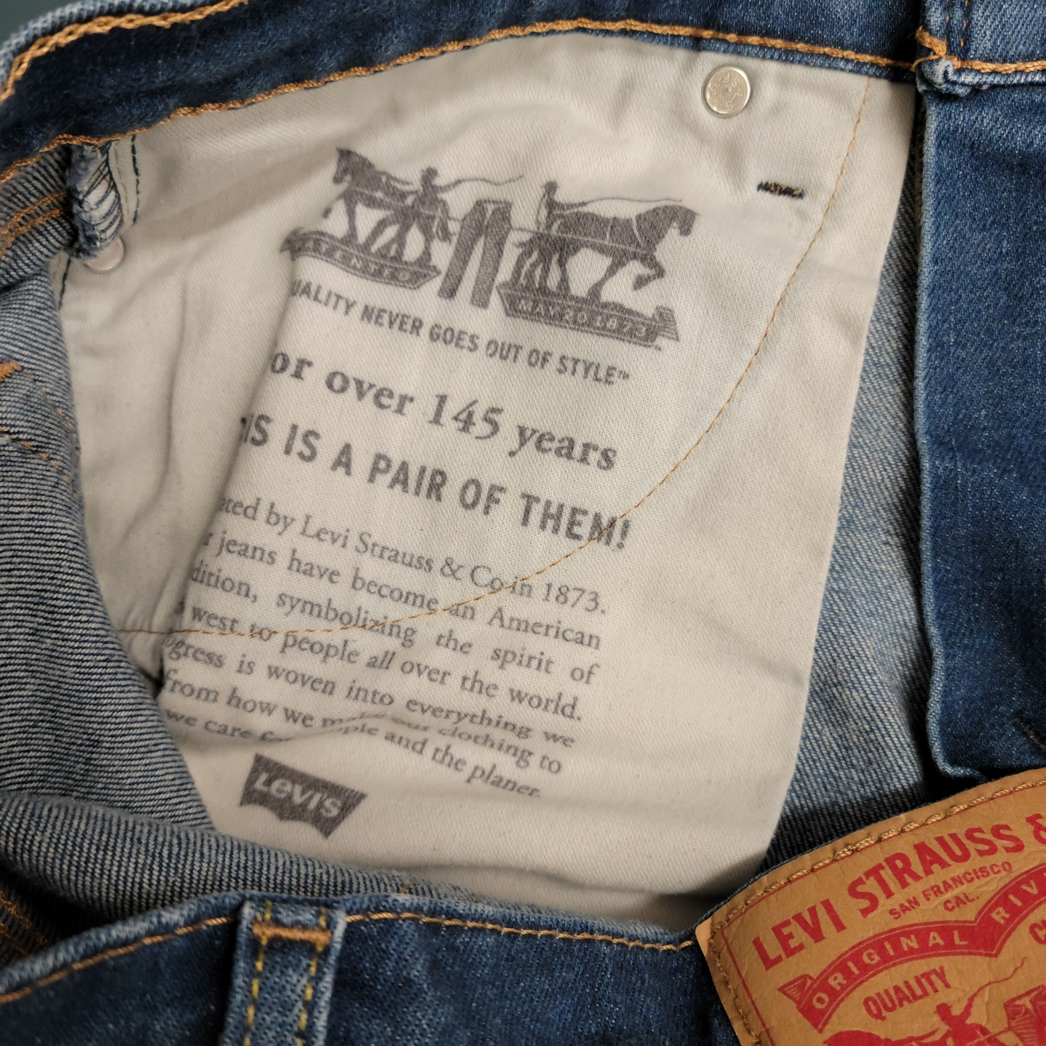 Levi's Levi's 541 Straight Distressed Faded Denim Blue Jeans Size US 32 / EU 48 - 6 Thumbnail