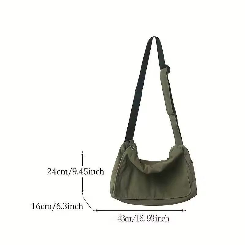 Japanese Brand Minimalist Flap Messenger Bag Size ONE SIZE - 7 Thumbnail