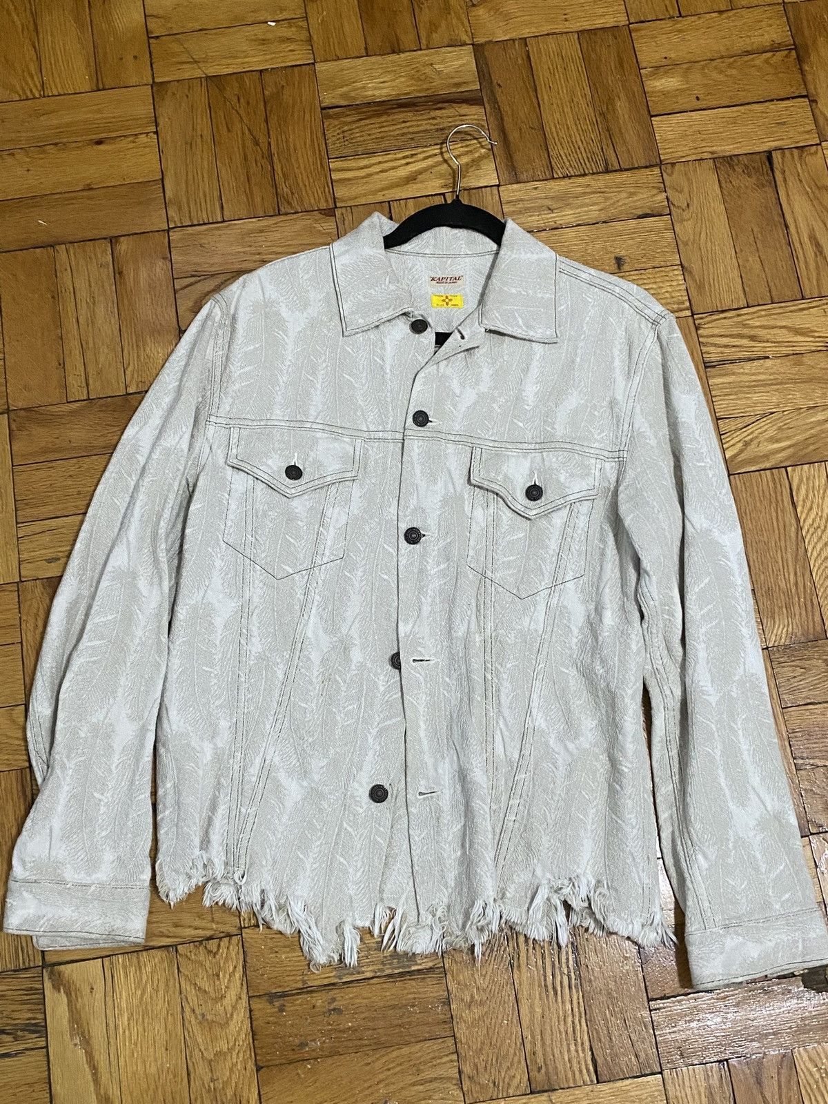 Kapital Large men’s KAPITAL denim jacket w/ frayed hem Size US L / EU 52-54 / 3 - 1 Thumbnail